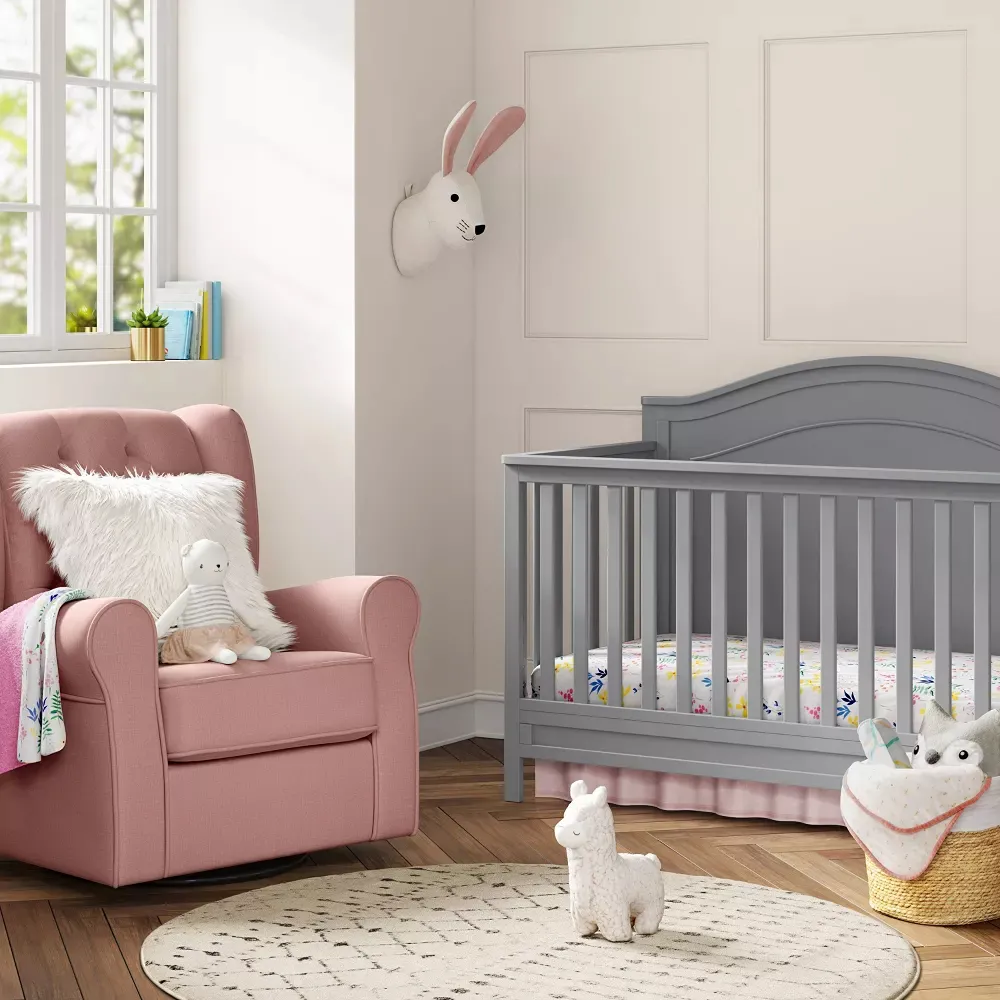 Charlie 4-in-1 Convertible Crib - Grey - Image 5