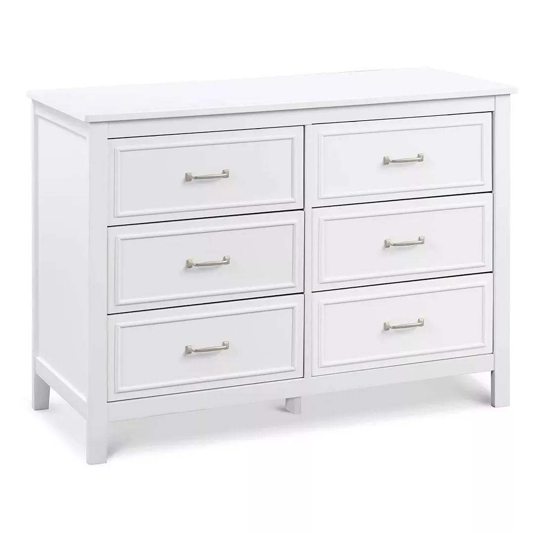 Charlie 6-Drawer Double Dresser - White