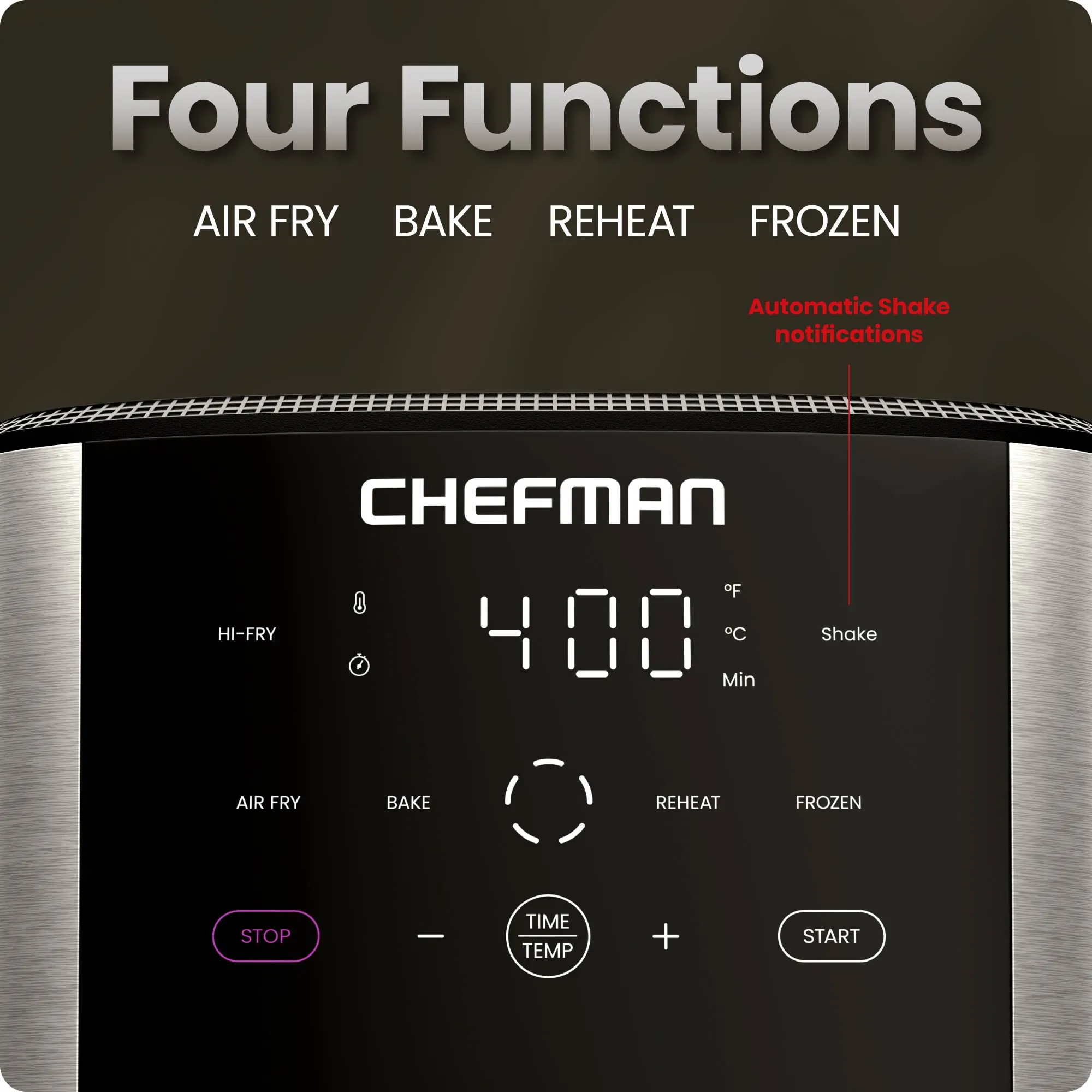 Chefman TurboFry 6-Quart Digital Air Fryer with Touch Controls and 4 Cooking Functions - Image 5