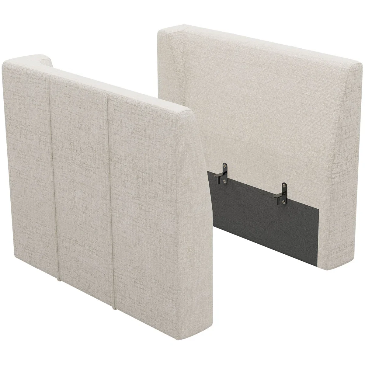 Chenille Armrest Chenille 1 Pair Of Arm For Sectional Sofa - Beige