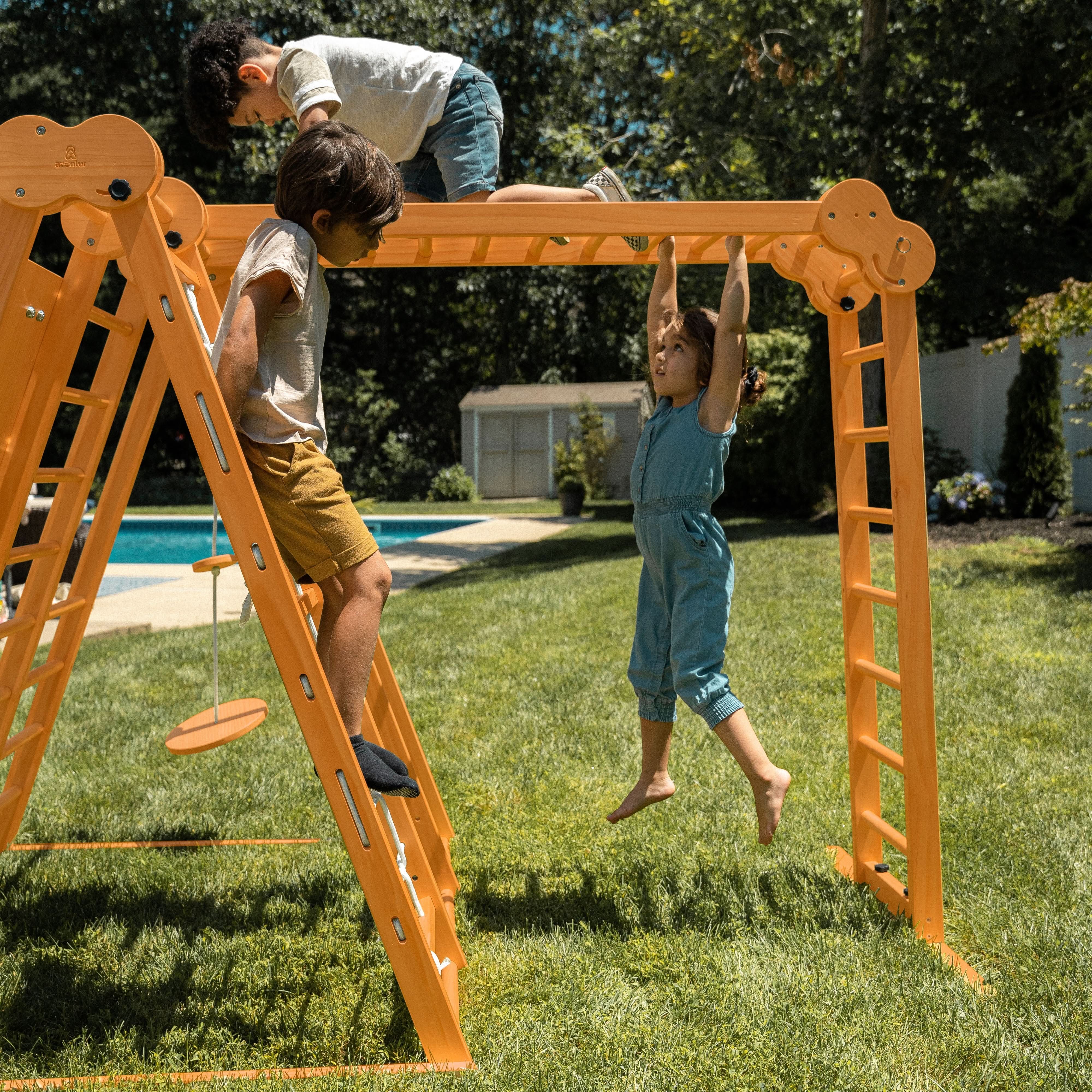 Chestnut | Outdoor & Indoor Foldable Jungle Gym - Image 15