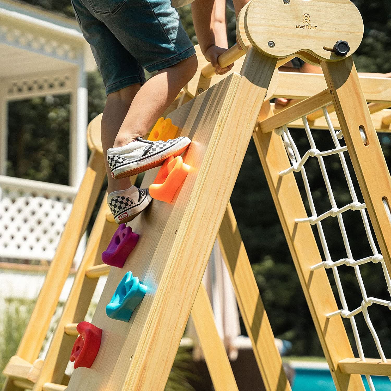 Chestnut | Outdoor & Indoor Foldable Jungle Gym - Image 21