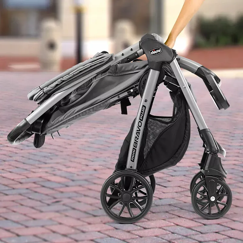 Chicco Mini Bravo Plus Travel System - Slate | Grey Mini Bravo Plus Slate - Image 2