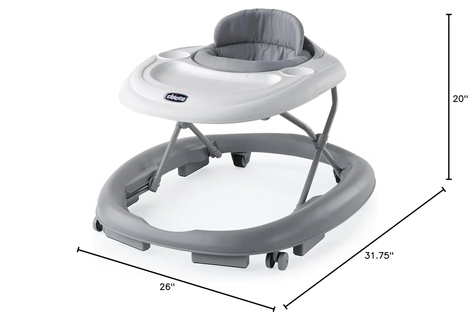 Chicco Mod Infant Walker - Grey | Grey - Image 5