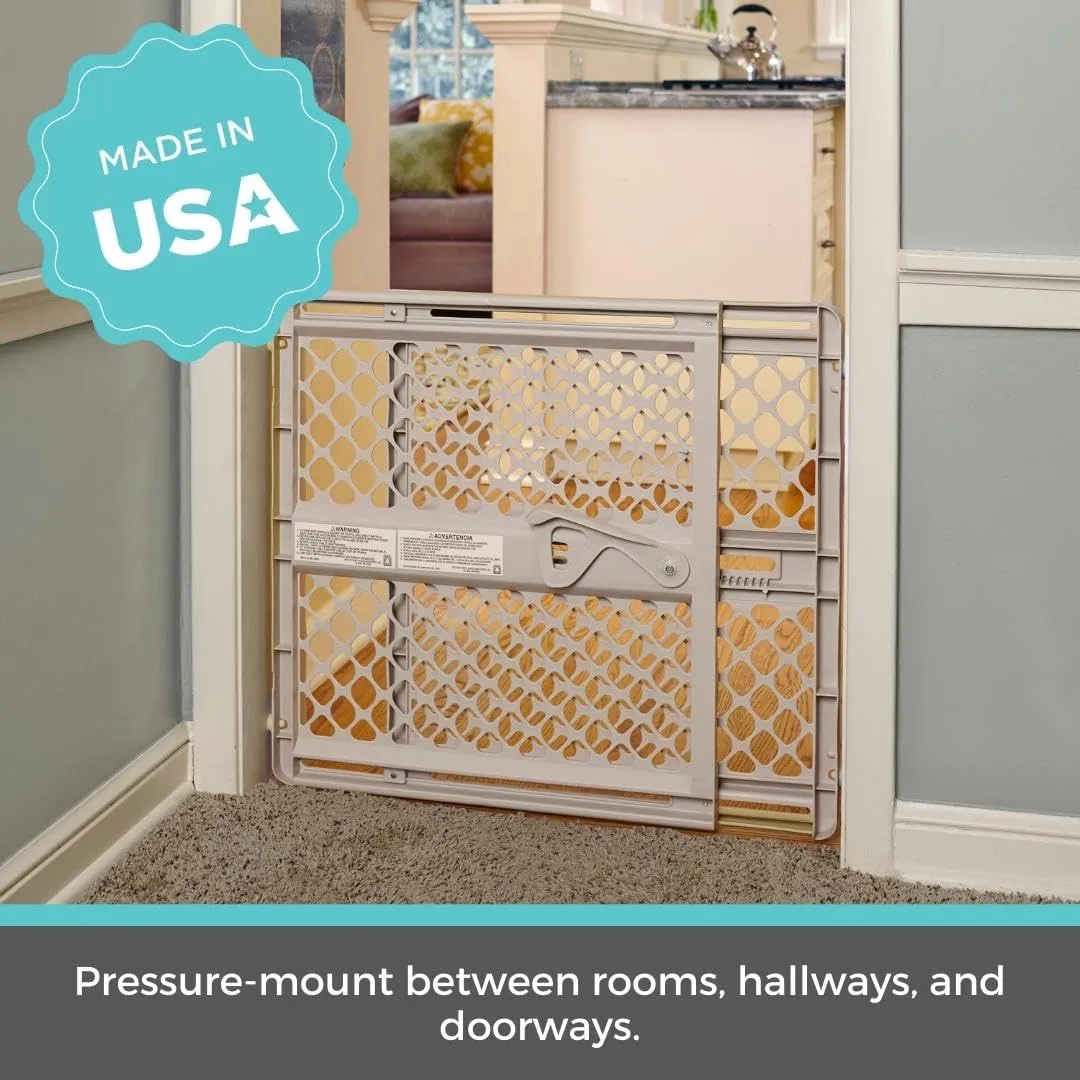 Child Safety Gate - 26" - Beige - Image 3
