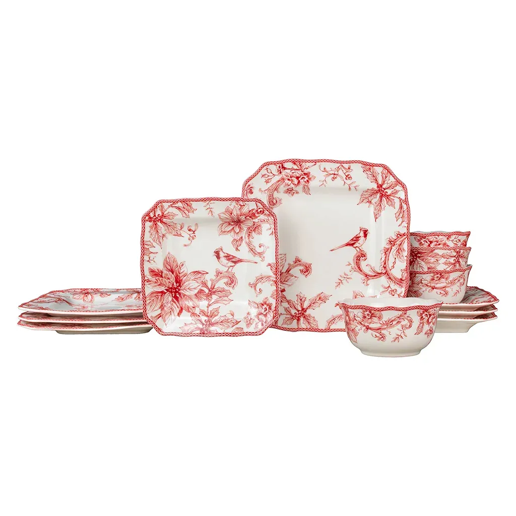 Christmas Lane 12-piece Dinnerware Set