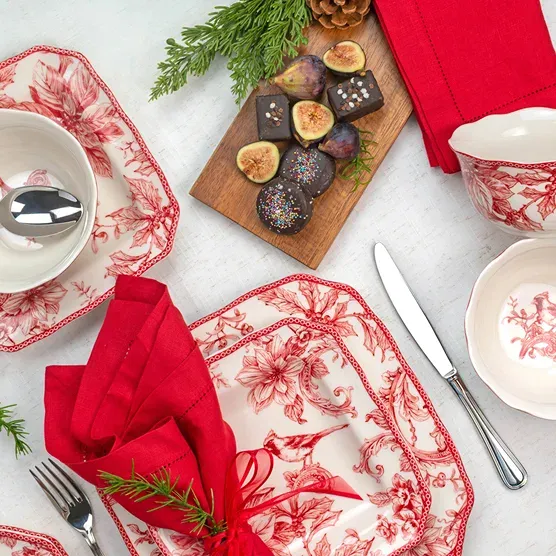 Christmas Lane 12-piece Dinnerware Set - Image 3