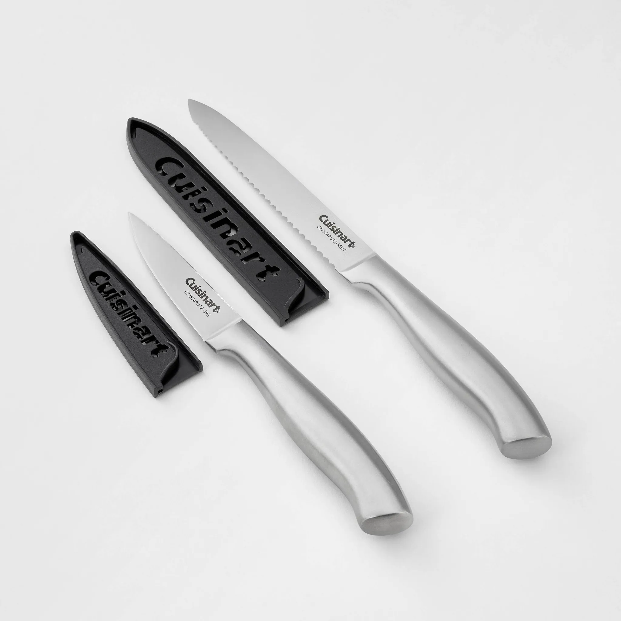 Classic 4pc Stainless Steel Utility Paring Knife Set - Silver - Image 2