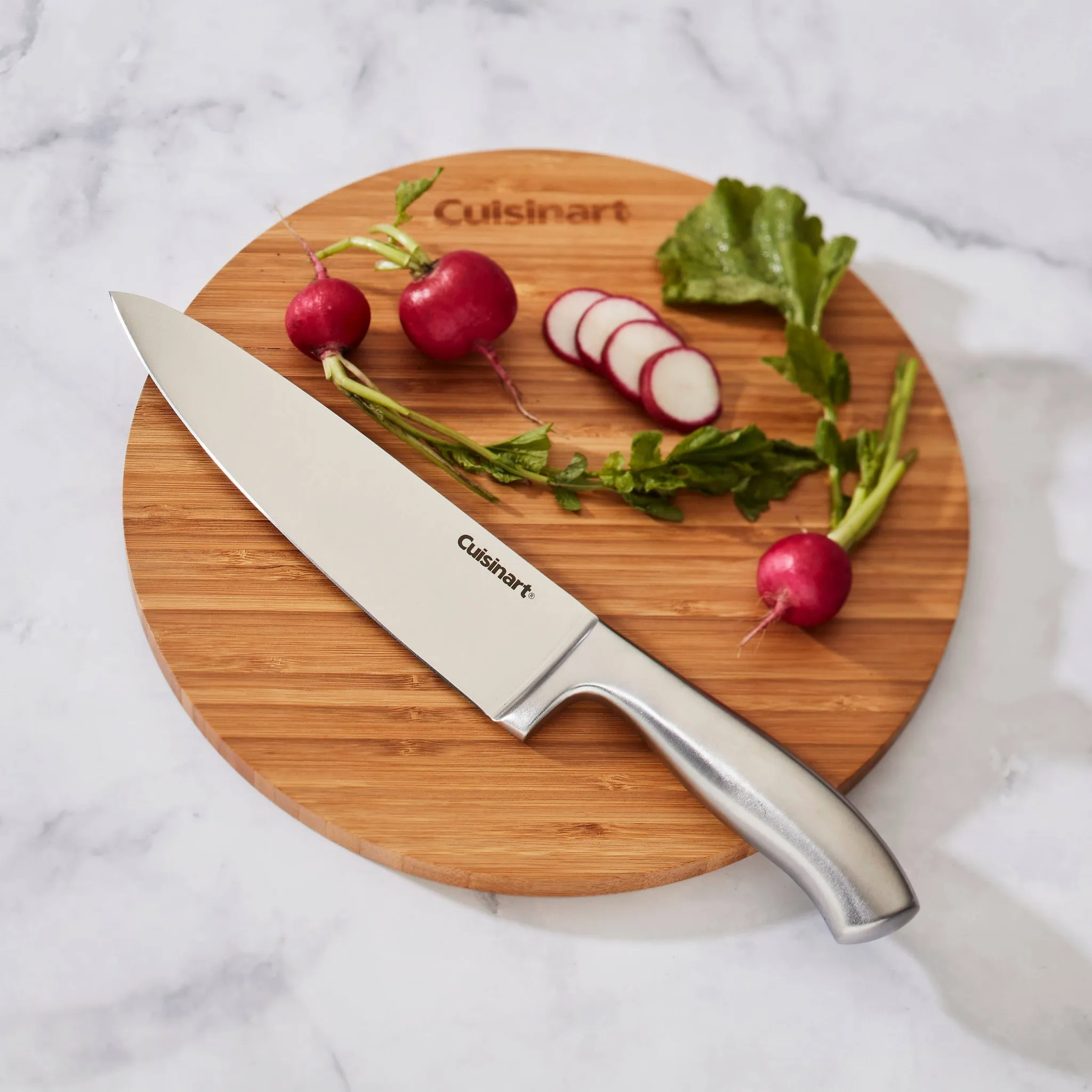 Classic 8" Stainless Steel Chef Knife with Blade Guard - C77SS-8CF2 - Image 4