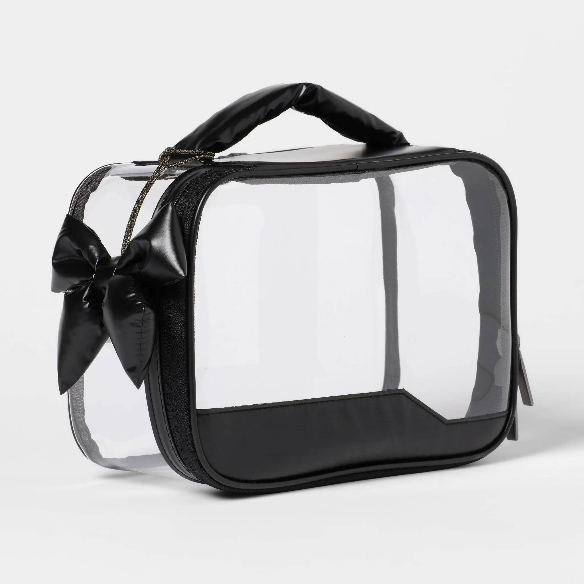 Clear Toiletry Kit and Bag - Black