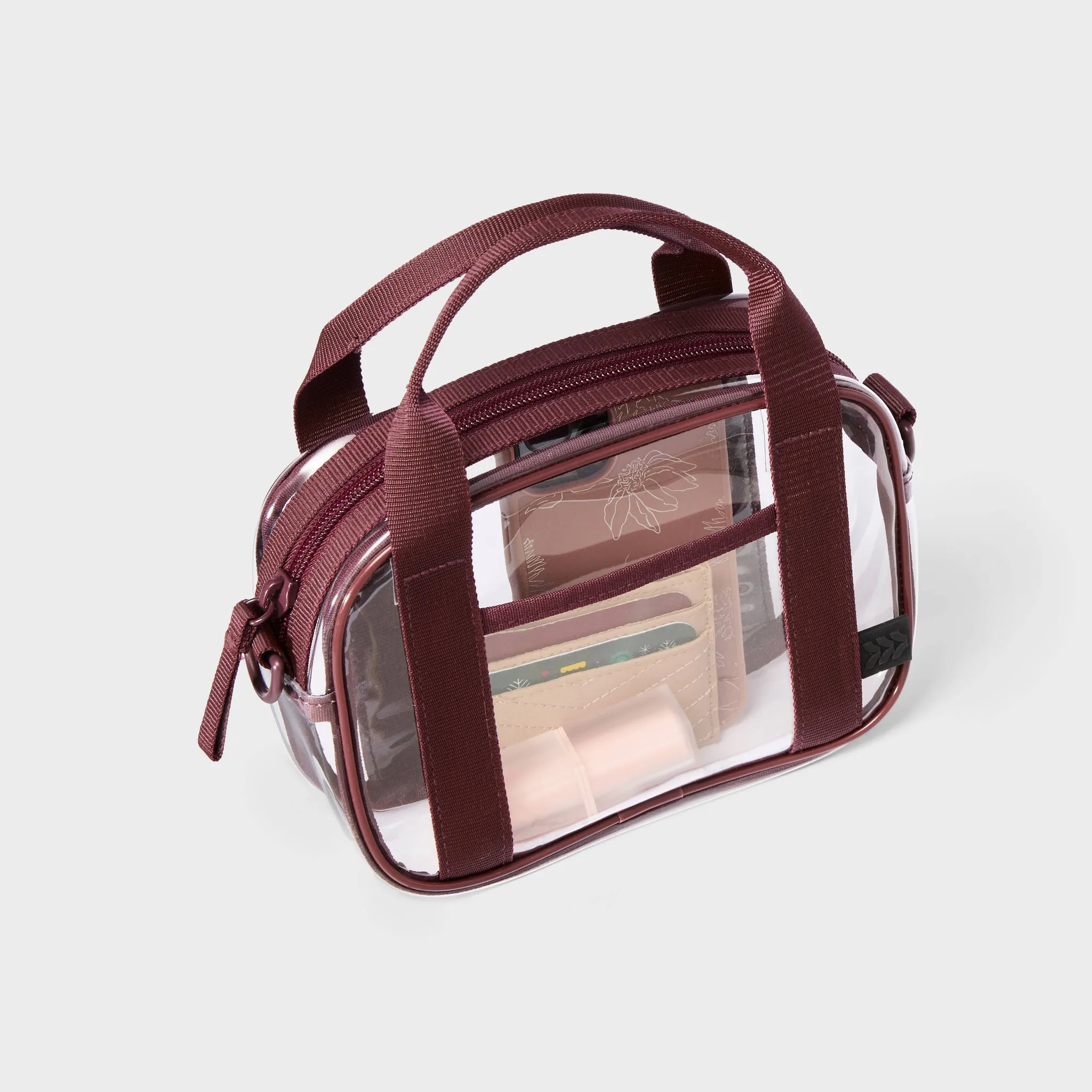 Clear Waist Bag - Red - Image 3