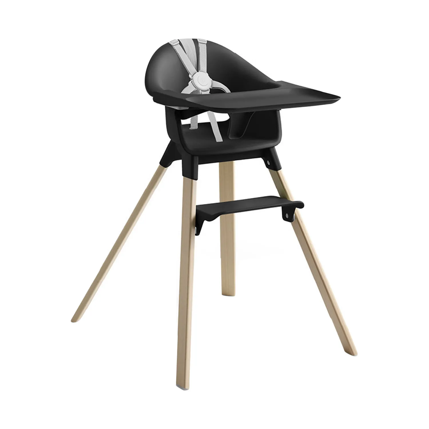 Clikk High Chair (Black/Natural)