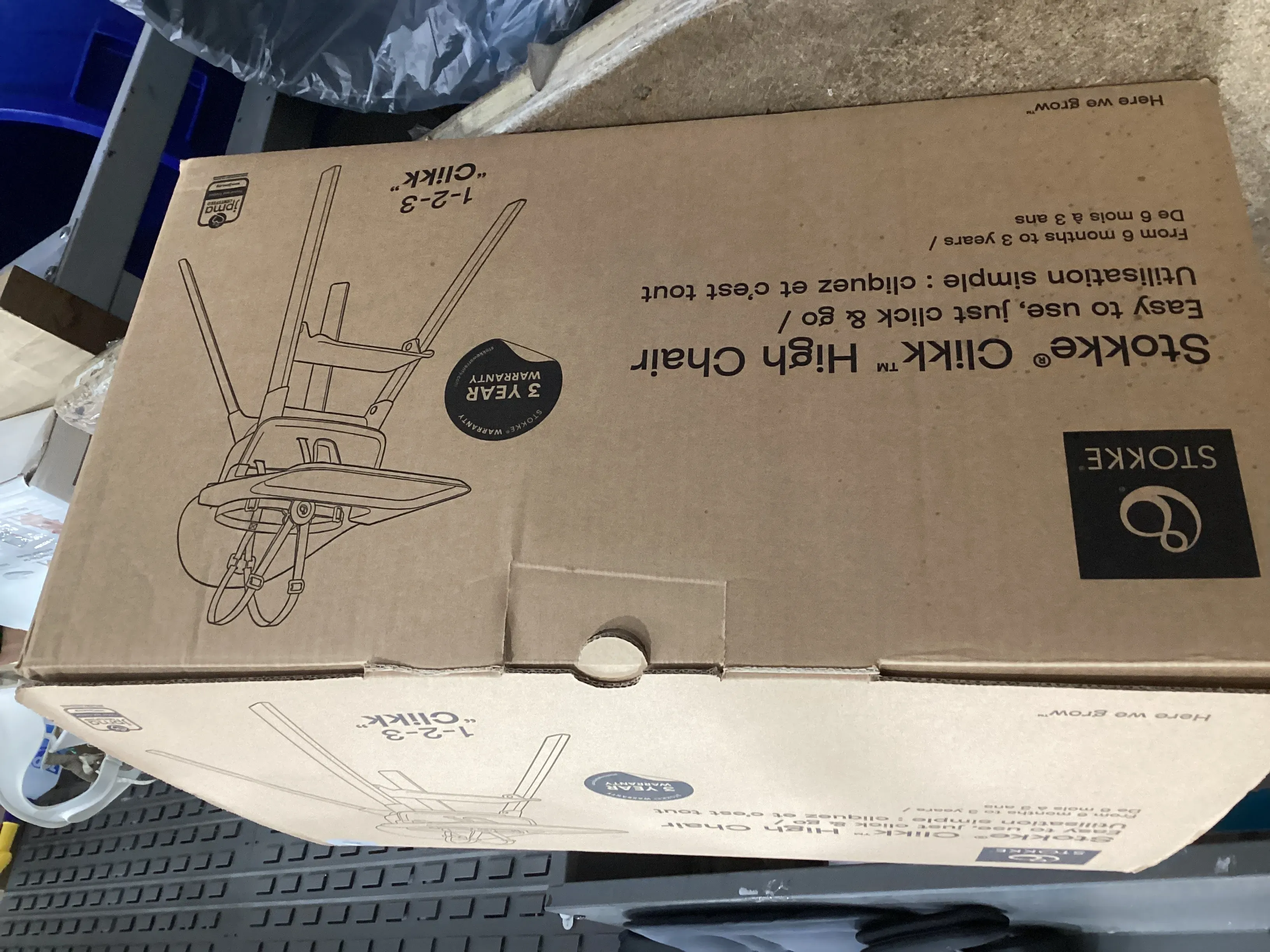 Clikk High Chair - White - Image 2
