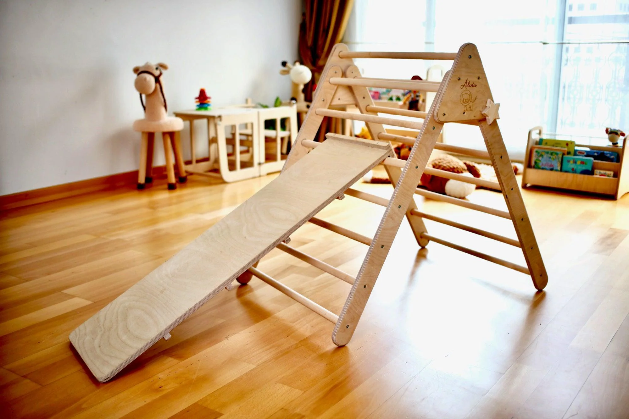 Climbing Triangle With Ramp | Foldable Montessori Climbing Set - Image 38