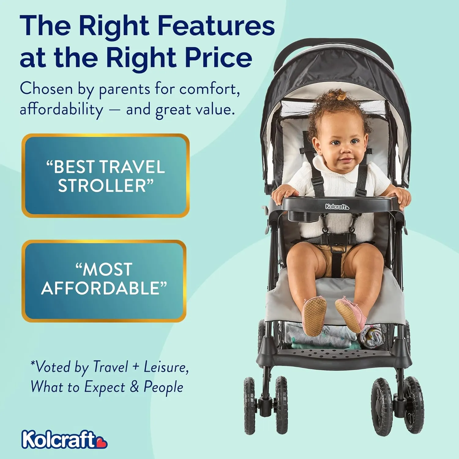 Cloud Plus Lightweight Umbrella Stroller (Slate Grey) - Image 4