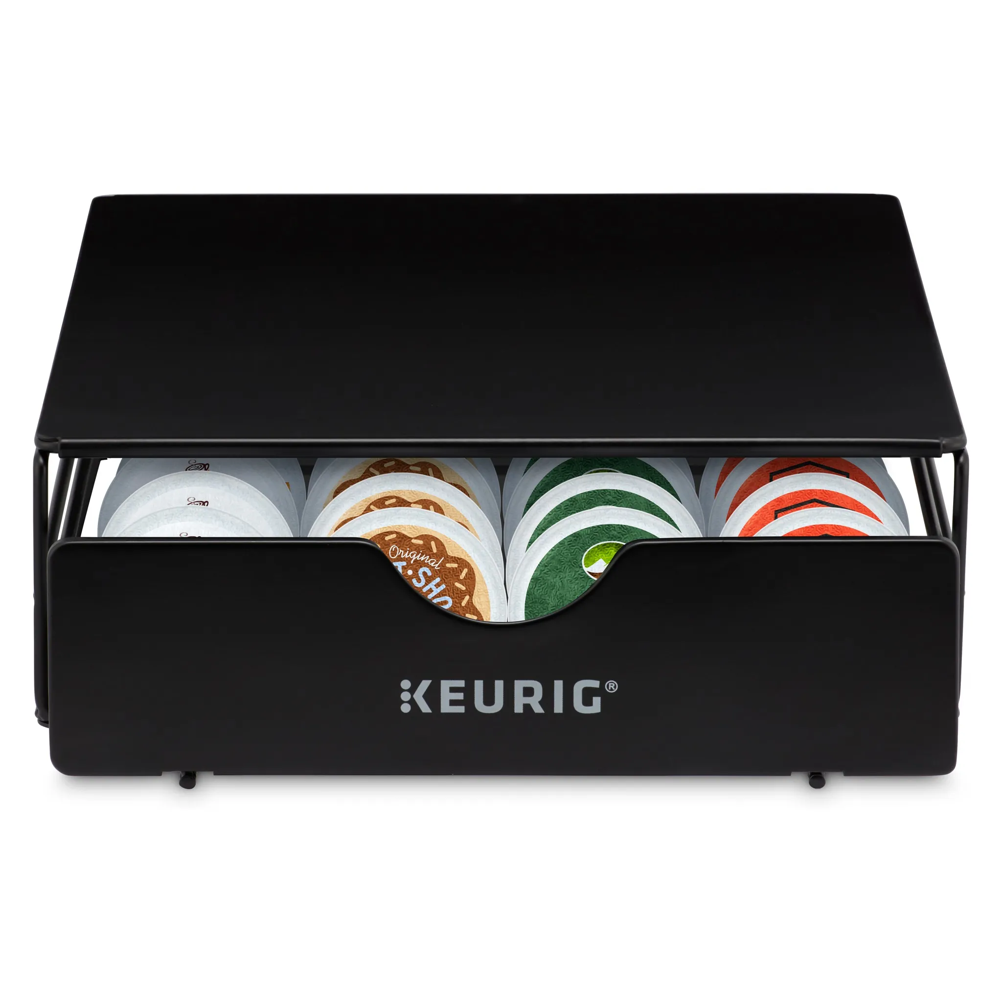 Coffee Pod Storage Drawer - Black Metal - Image 2