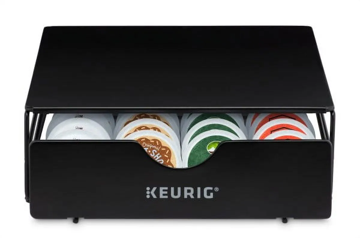 Coffee Pod Storage Drawer - Black Metal - Image 5