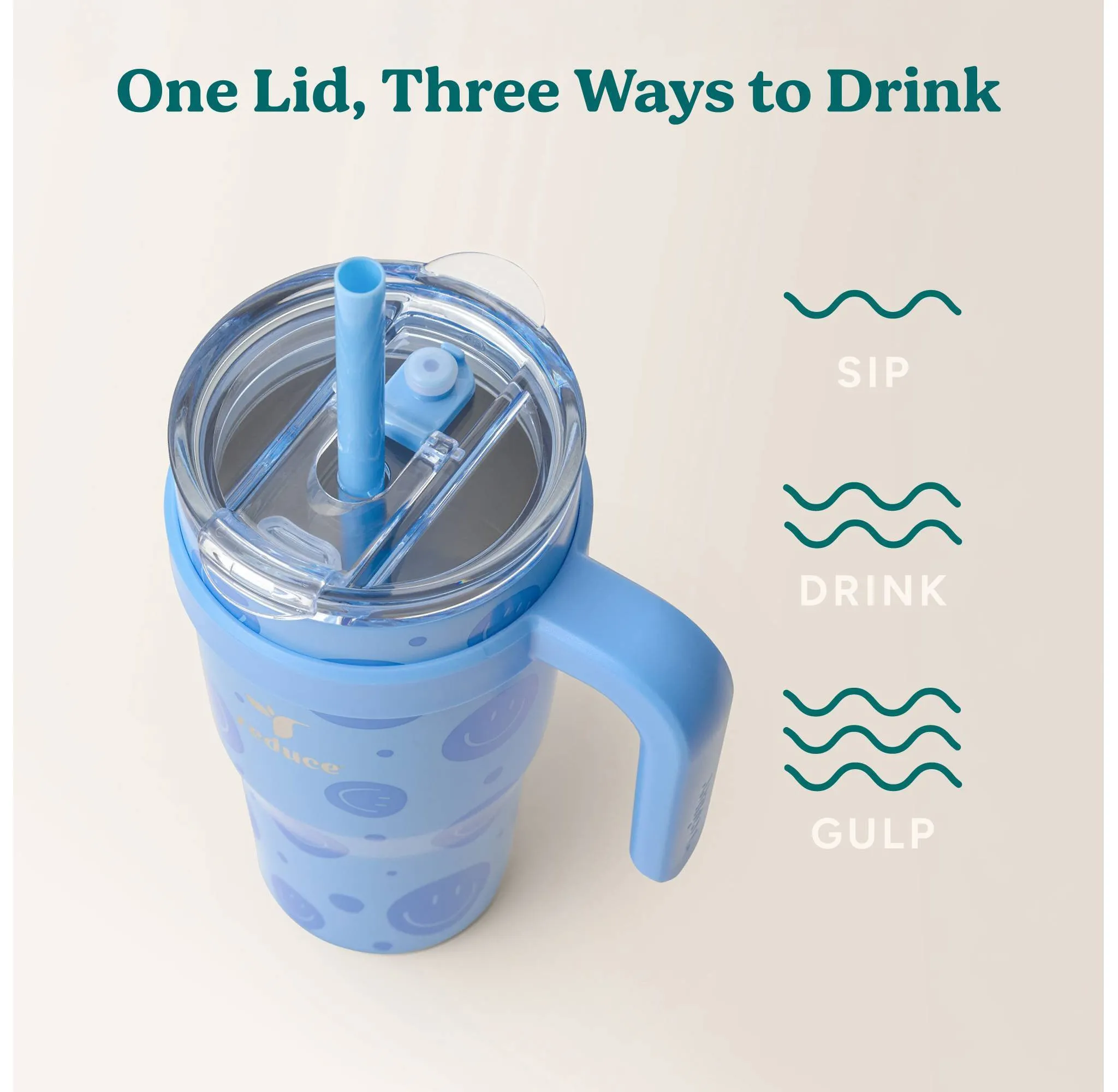Cold1 Vacuum Insulated Stainless Steel Straw Tumbler - Blue - Image 5