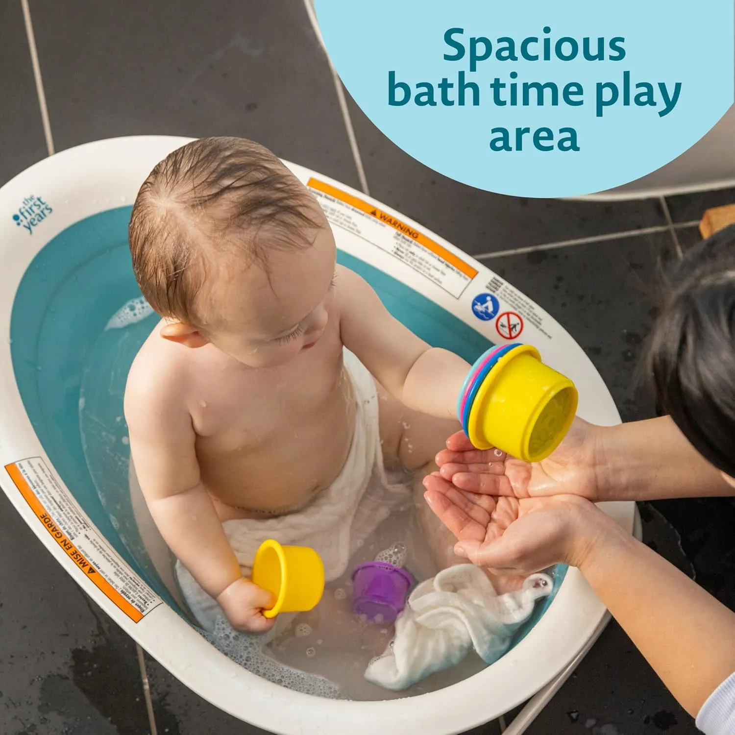 Collapsible Baby Bathtub - 2-Position for Infants and Toddlers - Image 4