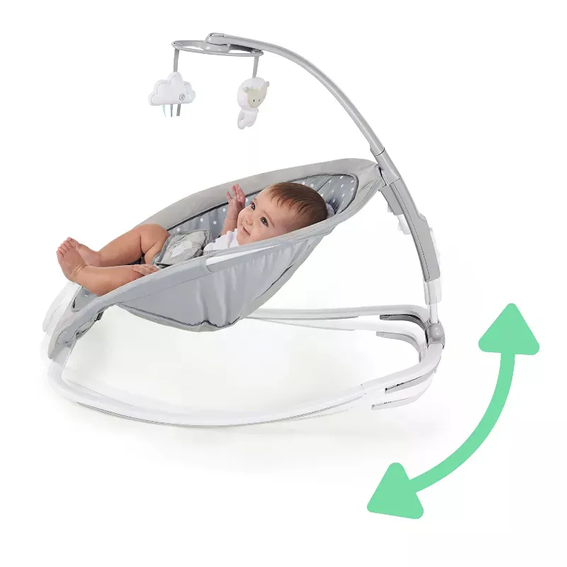 Comfort 2 Go Compact Portable Baby Swing with Music - Cuddle Lamb - Image 4
