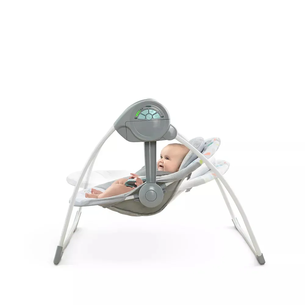 Comfort 2 Go Compact Portable Baby Swing with Music - Fanciful Forest - Image 4