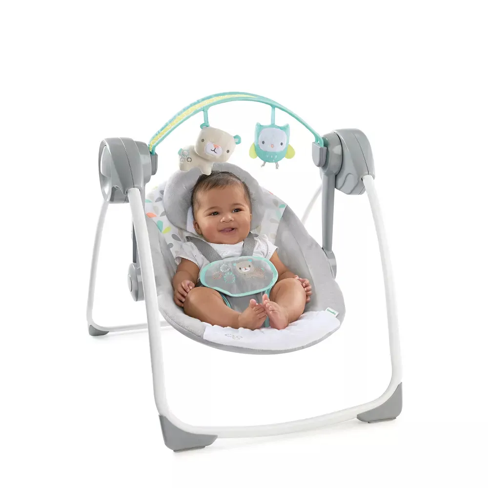 Comfort 2 Go Compact Portable Baby Swing with Music - Fanciful Forest - Image 5