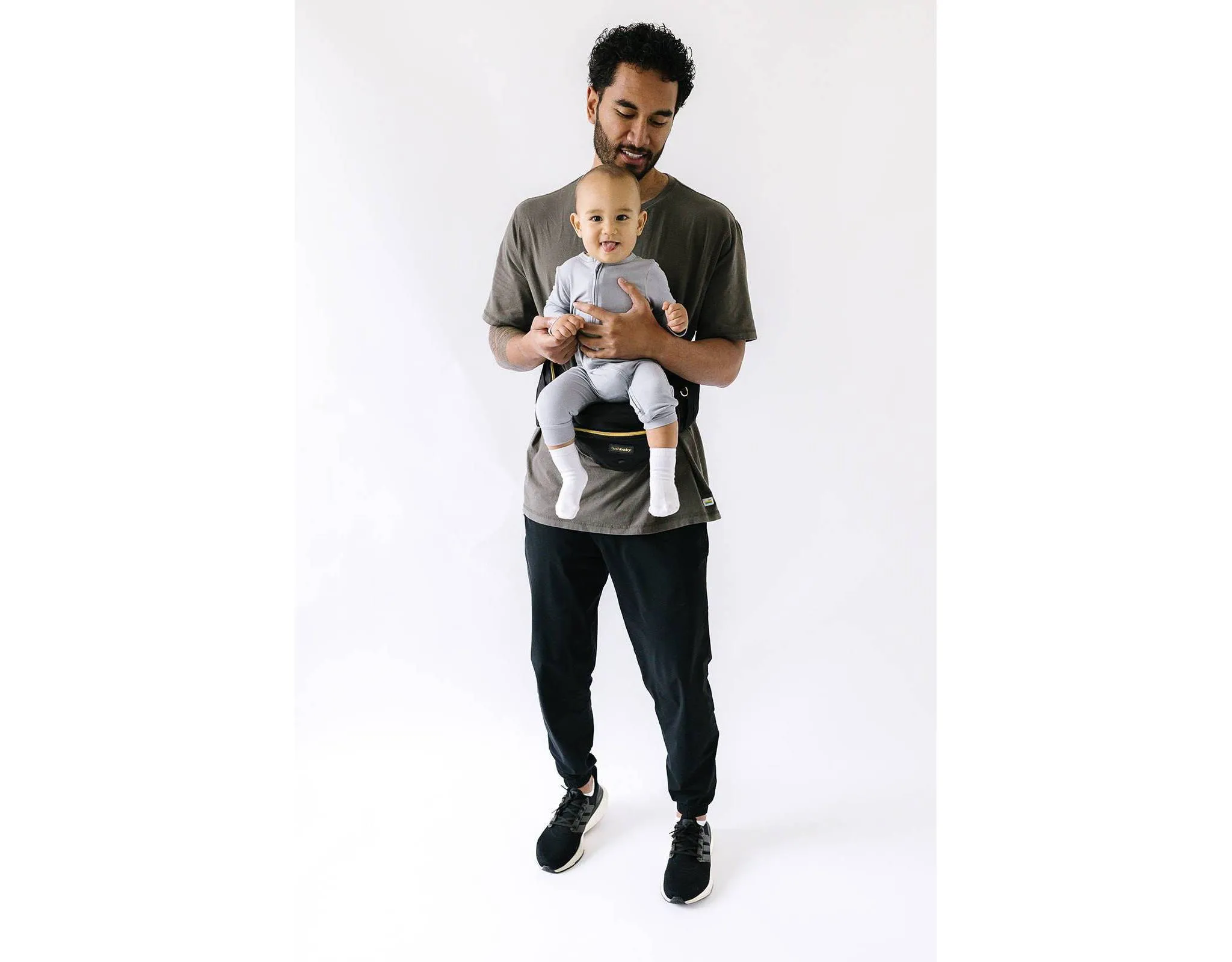 Comfort Hip Seat Baby Carrier - Black/Gold - Image 5