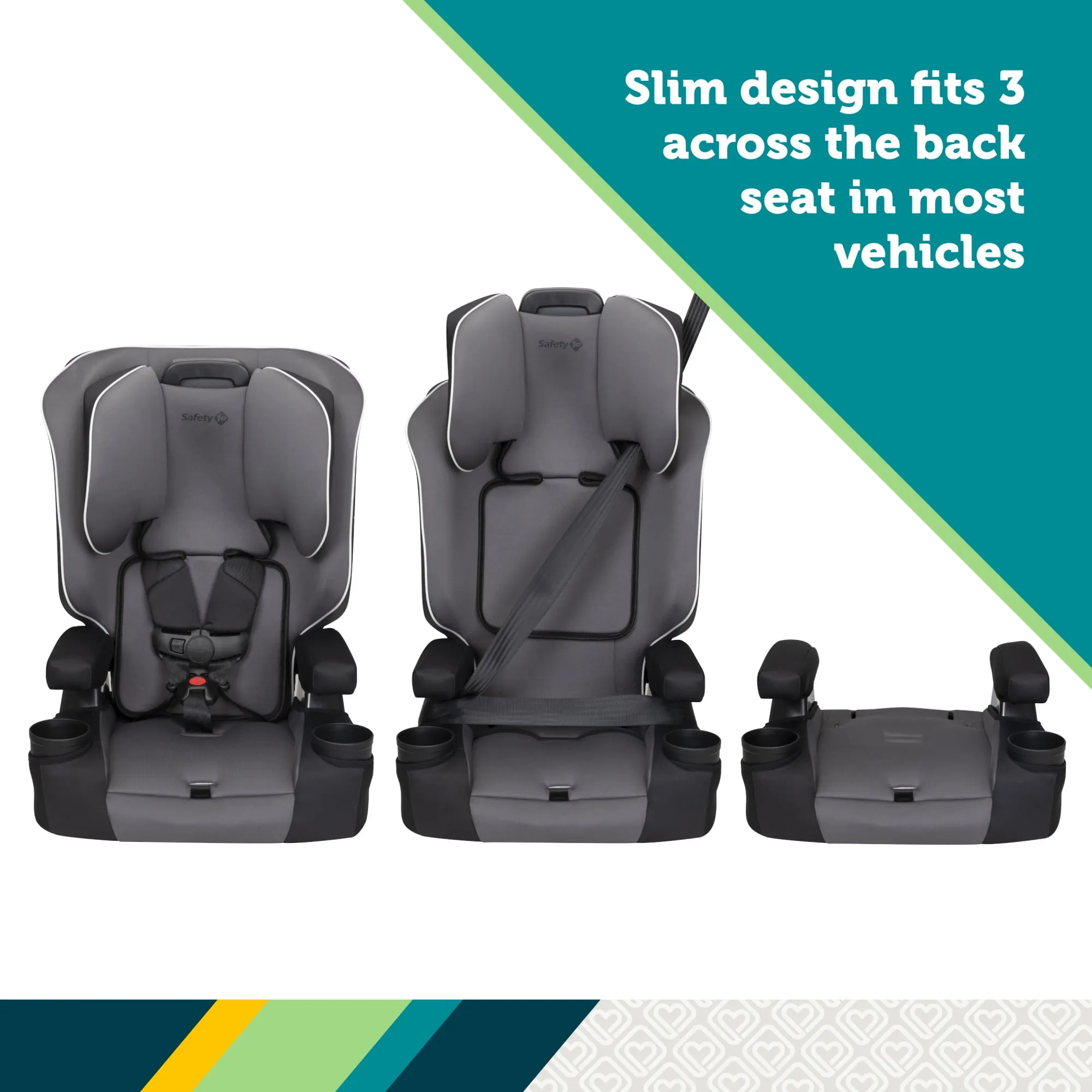 Comfort Ride 3-in-1 Toddler Booster Car Seat, Lilac Shade II - Image 7