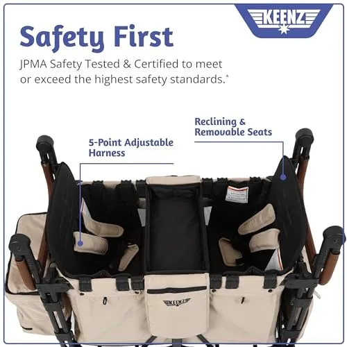 XC EVO Comfort Stroller Wagon - Mocha - Image 4