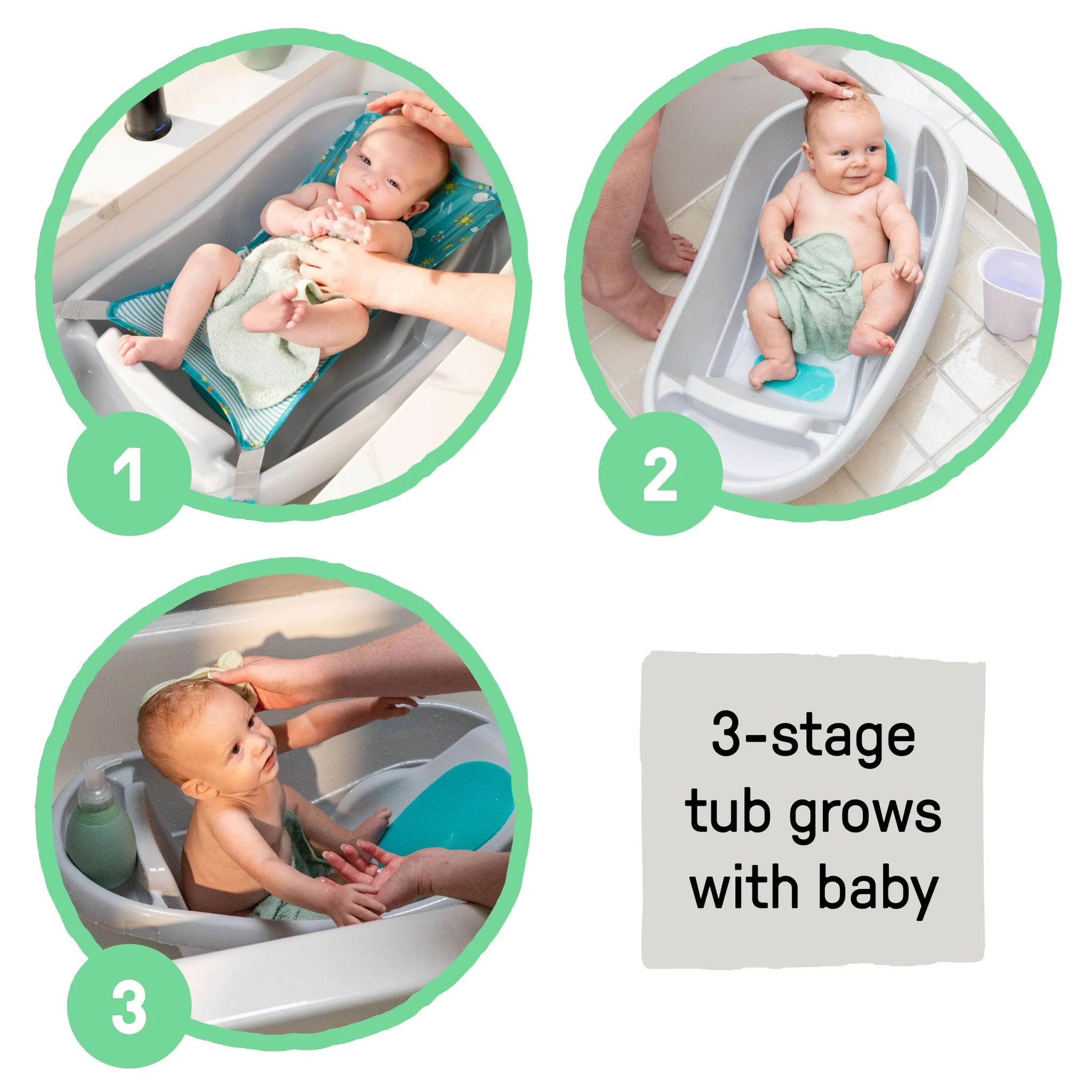 Comfy Clean Deluxe Bather - Green - Image 3