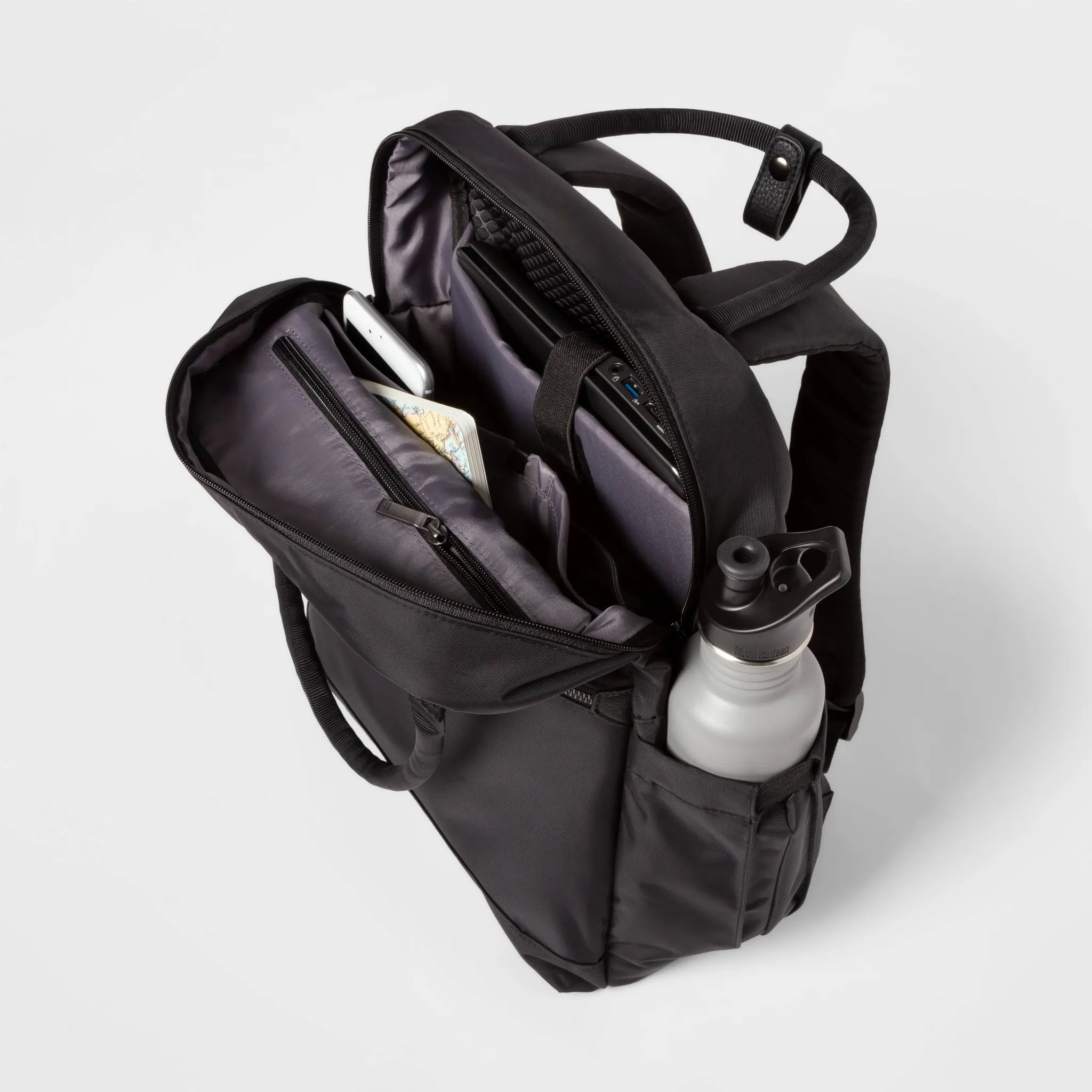 Commuter Backpack - Black - Image 4