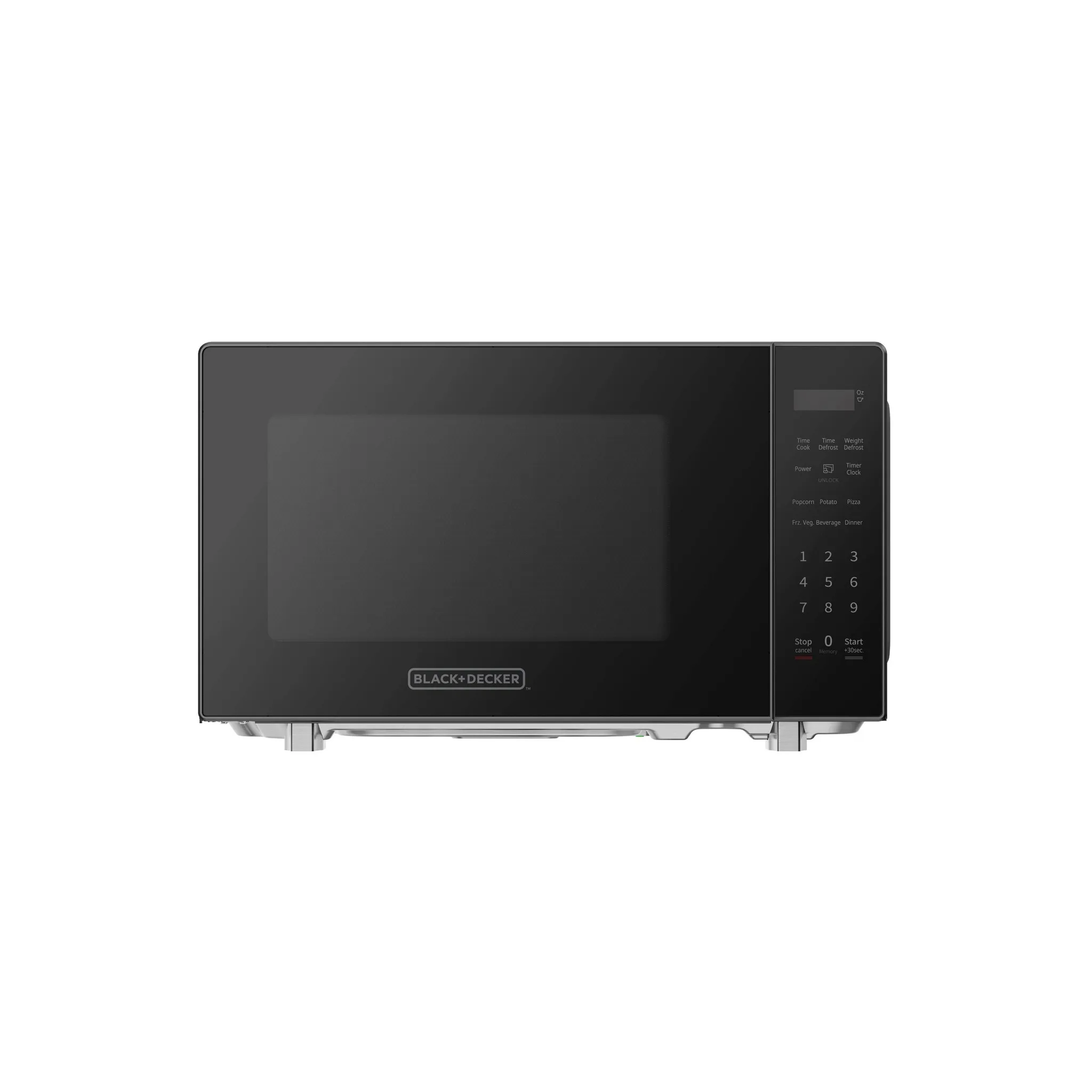 Compact 0.7 cu ft Microwave Oven - Black - Image 3