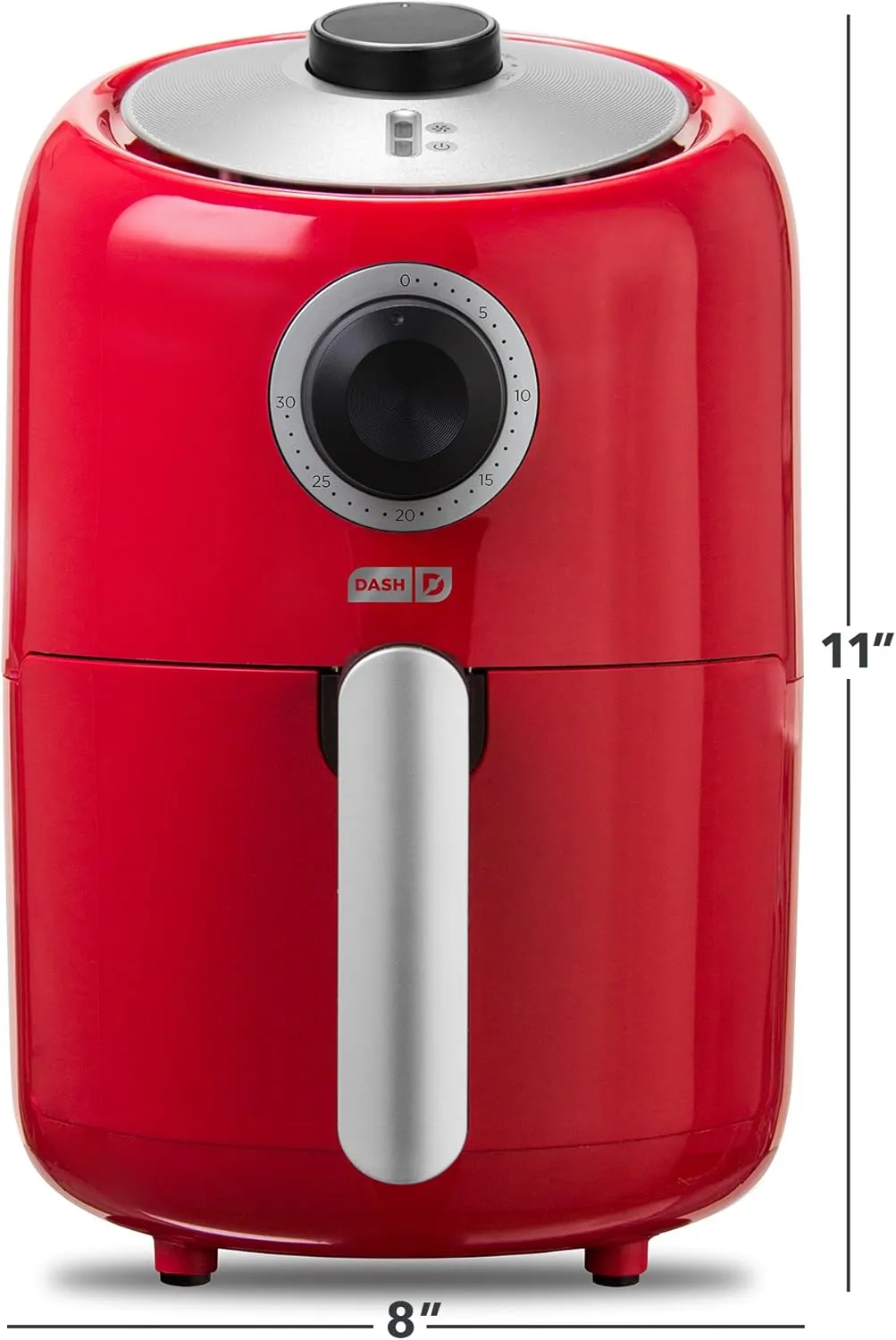 Compact Air Fryer 2 Quart - Red - Image 7
