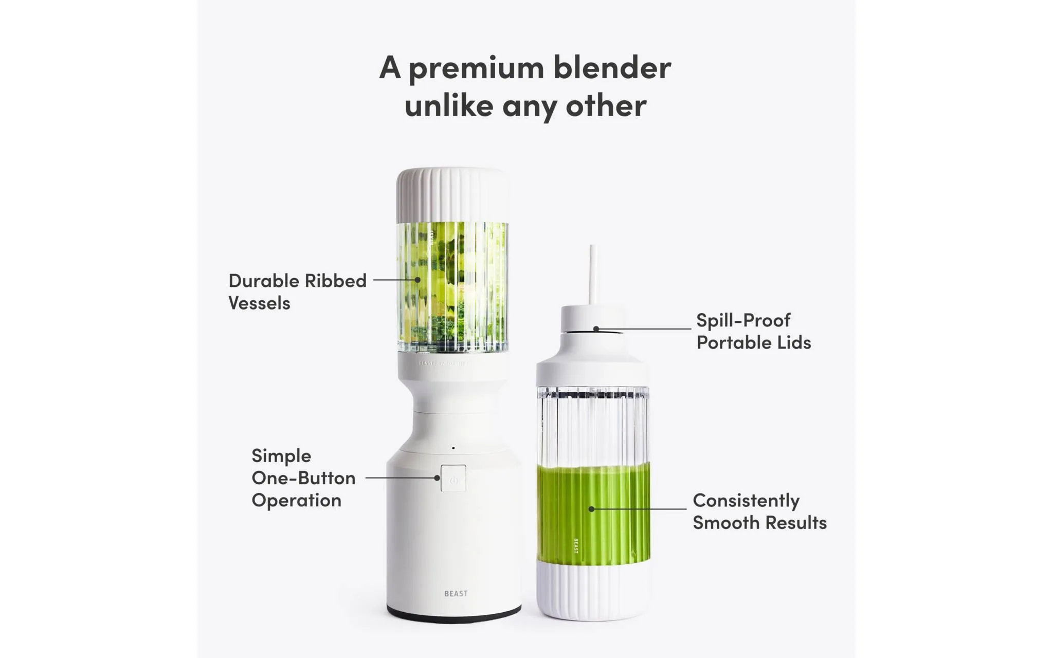 Compact Personal Blender - Cloud White - Image 3