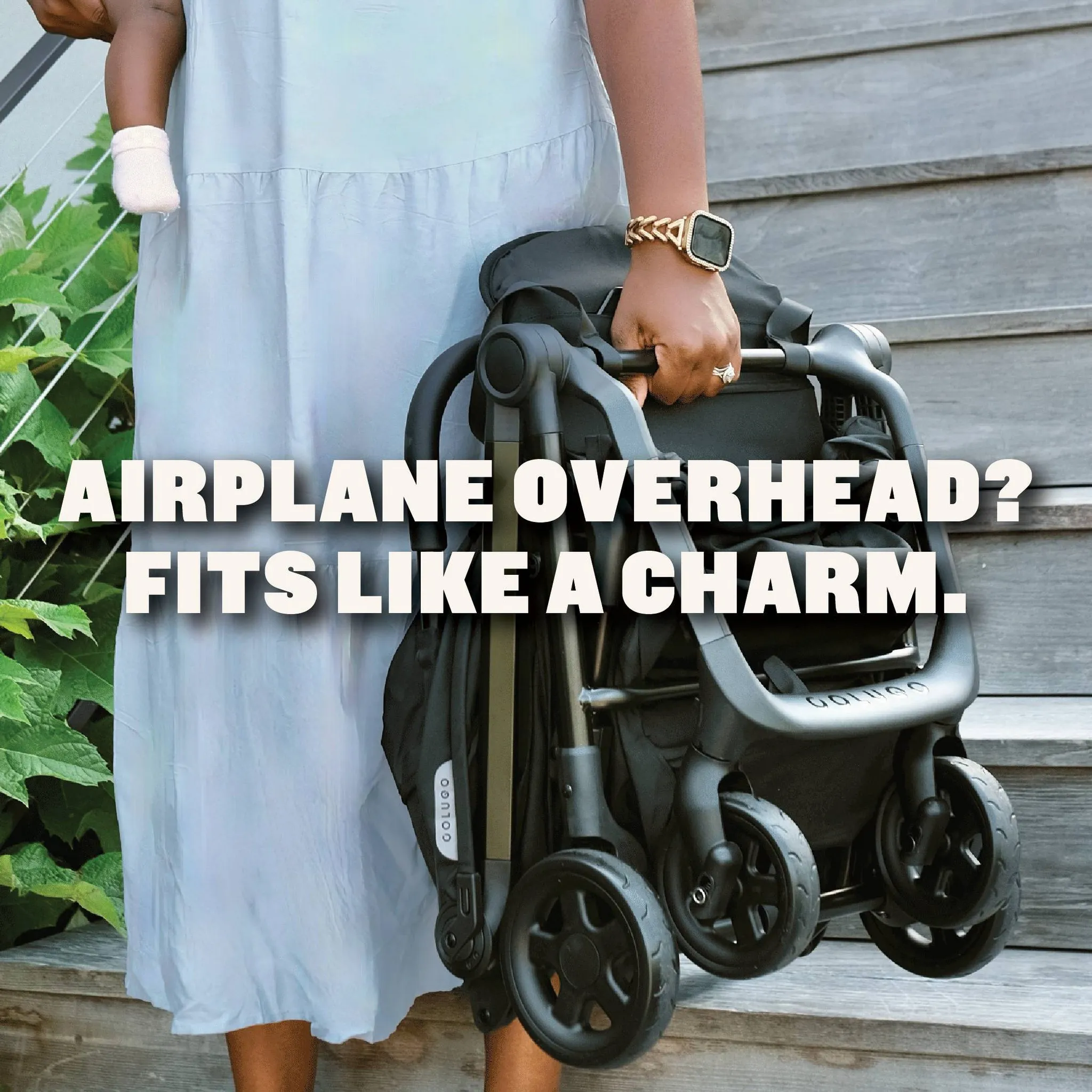 Compact Plus Travel Stroller - Black - Image 2