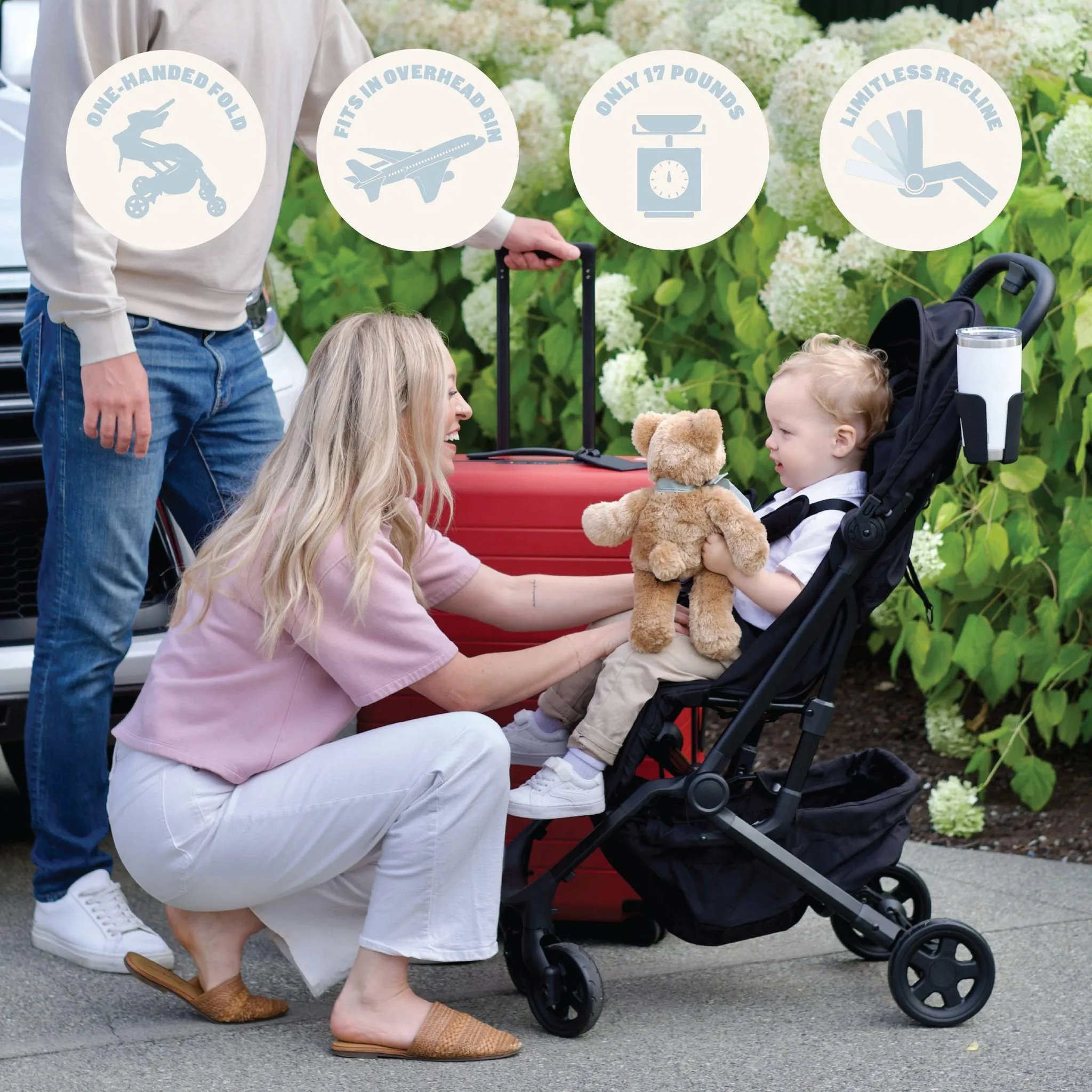 Compact Plus Travel Stroller - Black - Image 5