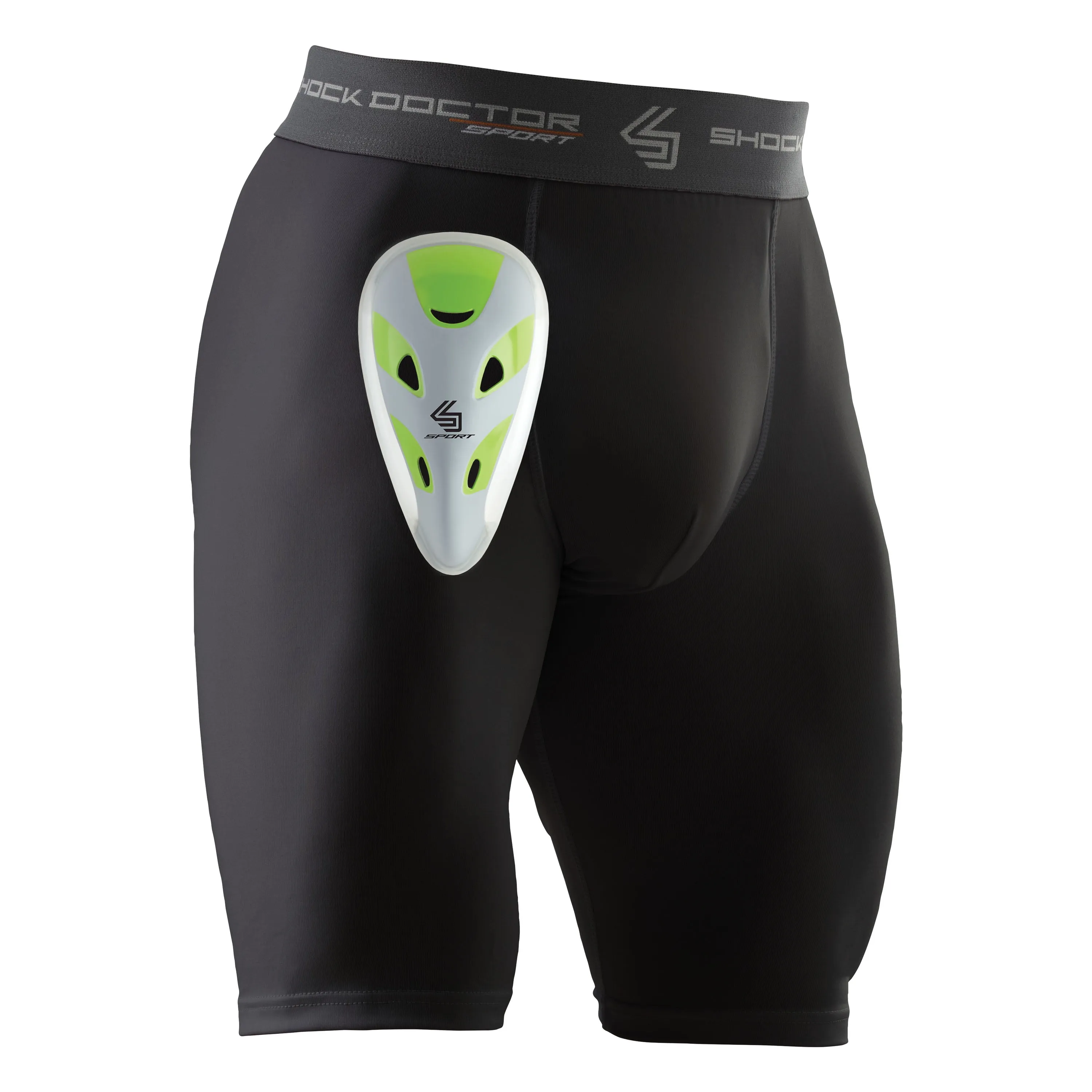 Compression Shorts with Cup Youth - Black