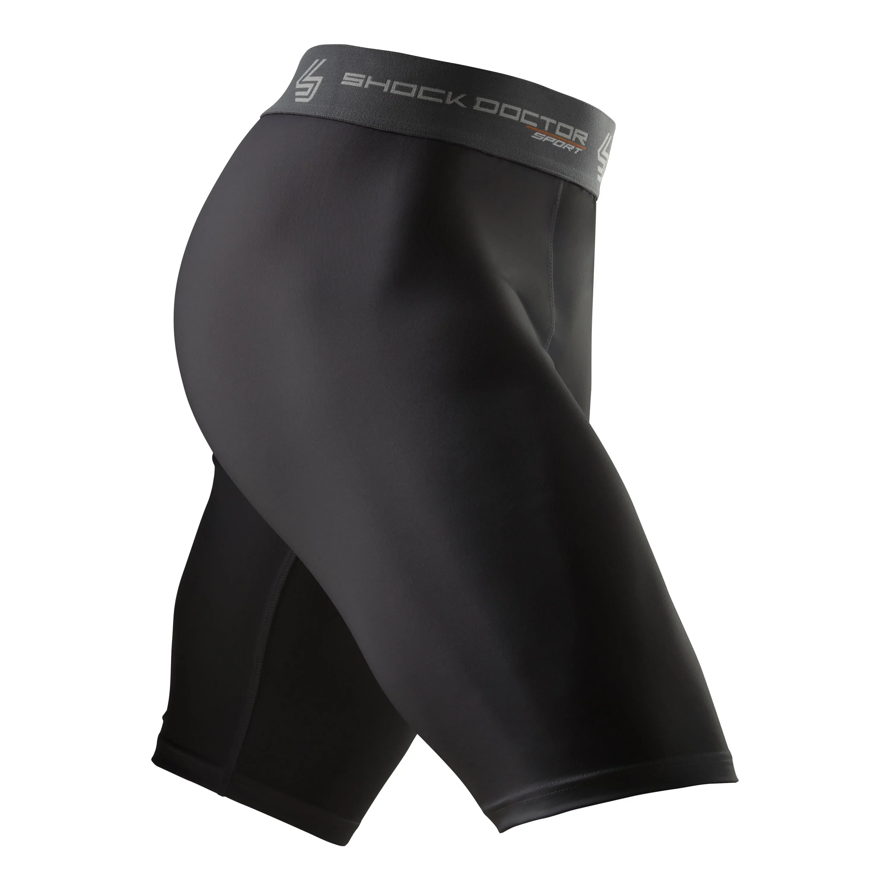 Compression Shorts with Cup Youth - Black - Image 2
