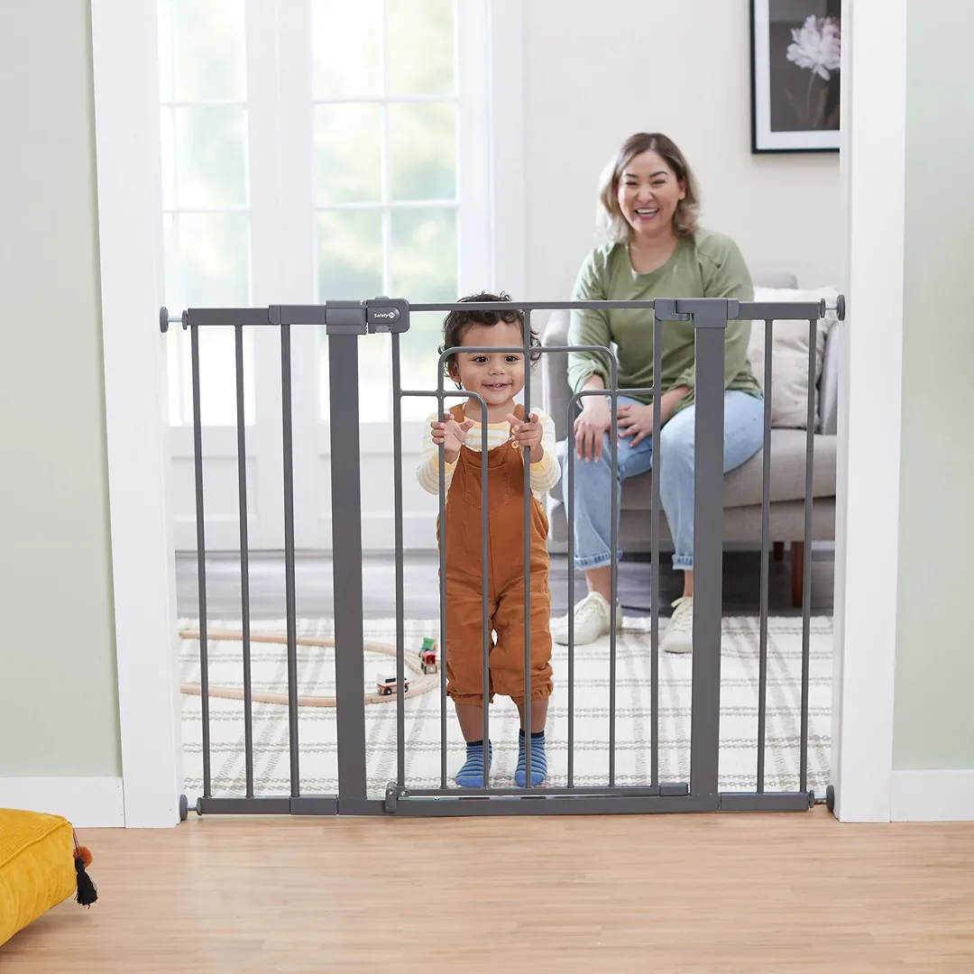 Tall-and-Wide Safety Gate - Grey - Image 6