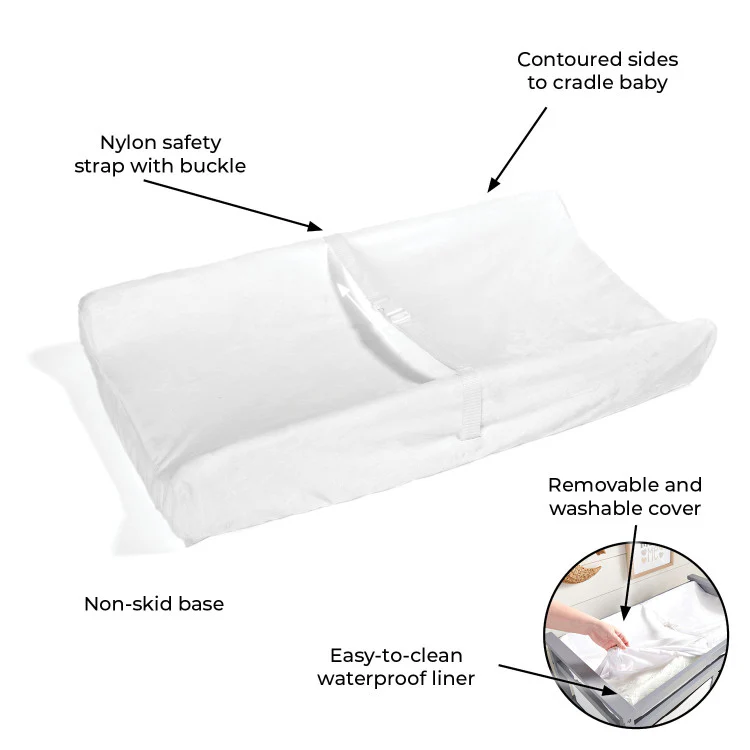 Contoured Changing Pad with Removable Cover - Image 2