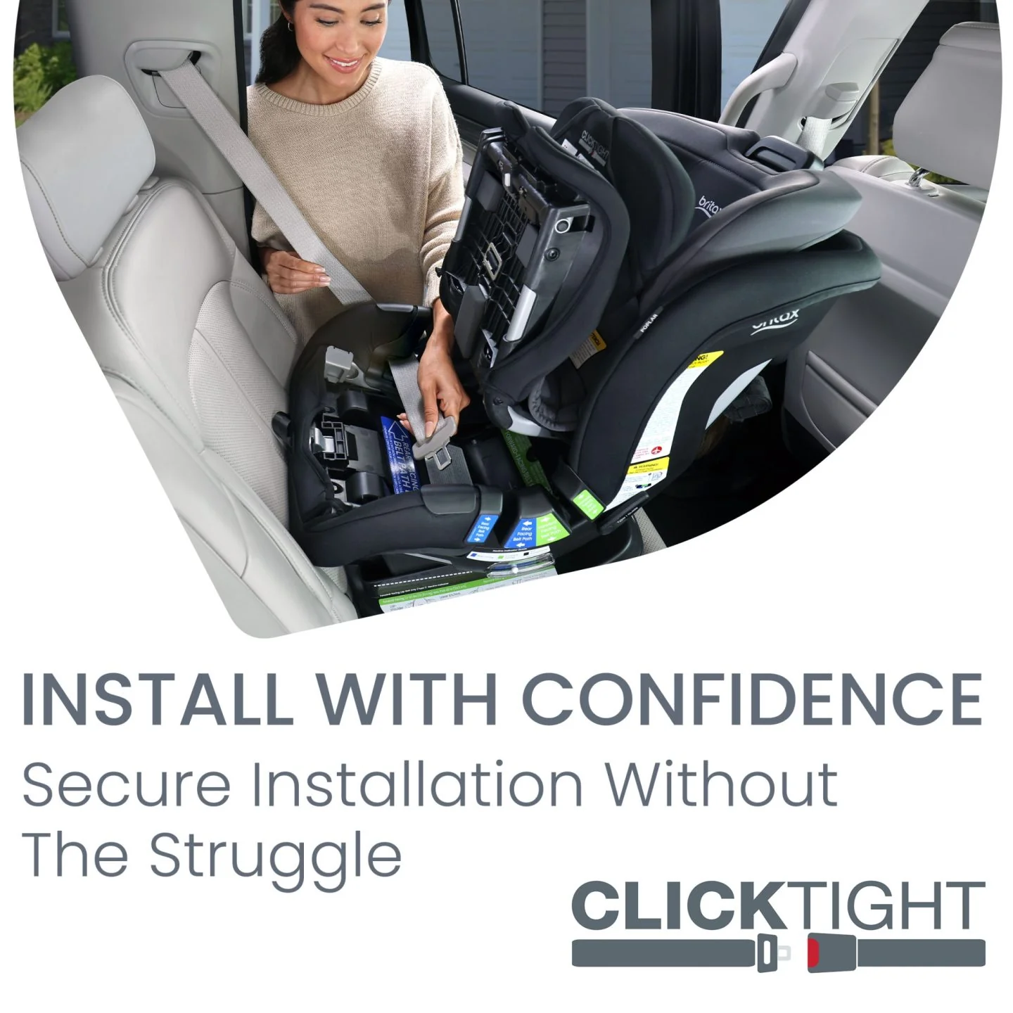 Poplar 2 in 1 Convertible Car Seat - Stone Onyx - Image 6