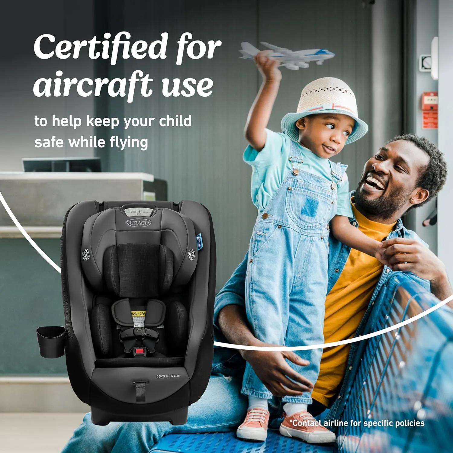 Contender Slim Convertible Car Seat - West Point - Image 5