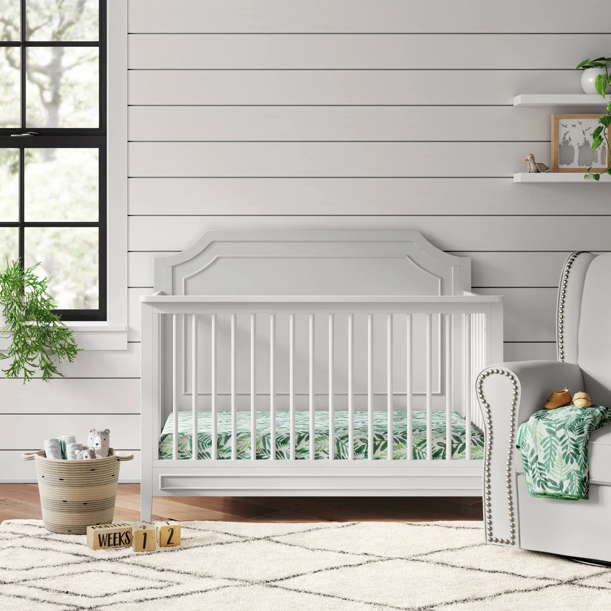 Convertible Crib - Fog Gray - Image 4
