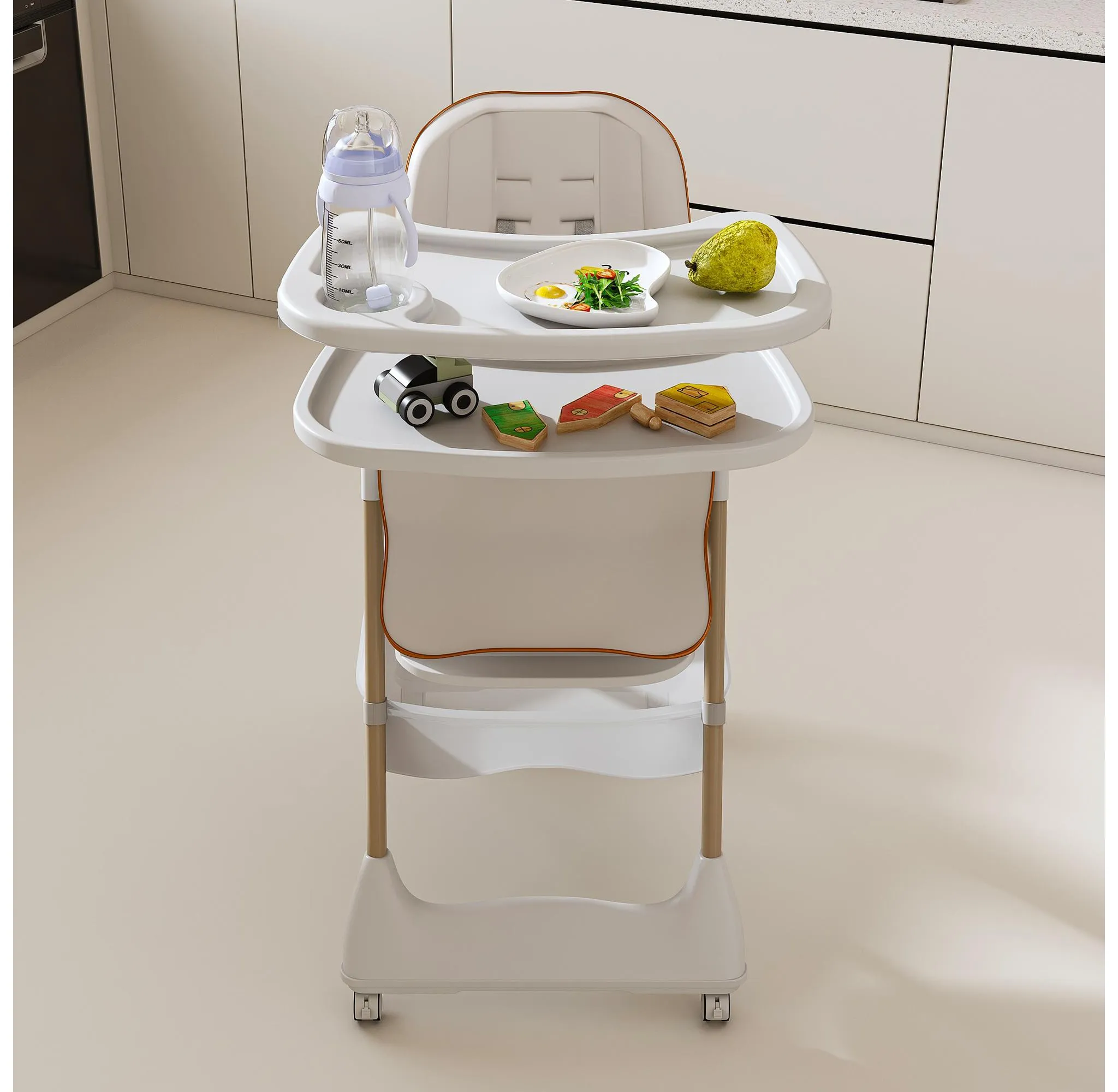 5 in 1 Convertible High Chair - White - Image 4