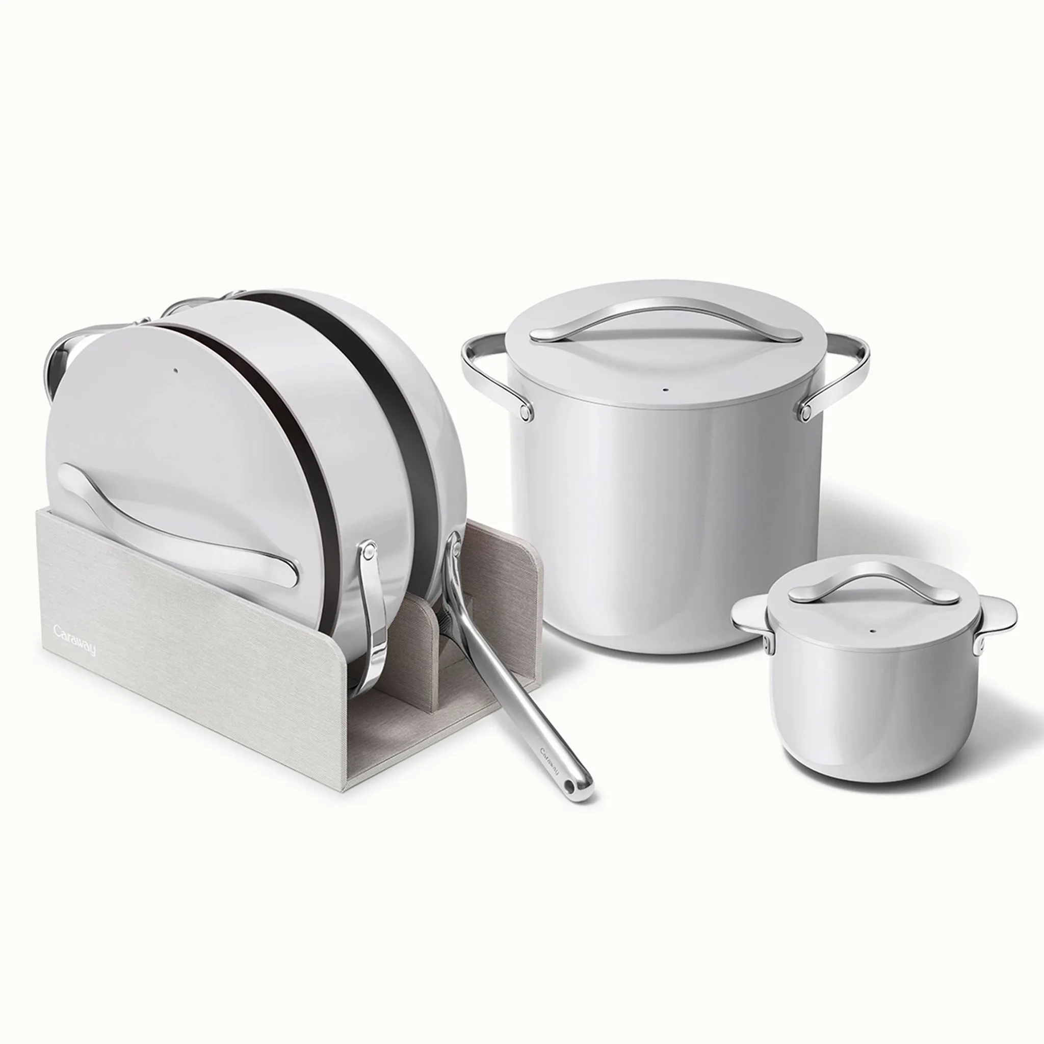 7 Piece Nonstick Cookware Set - Gray - Image 2