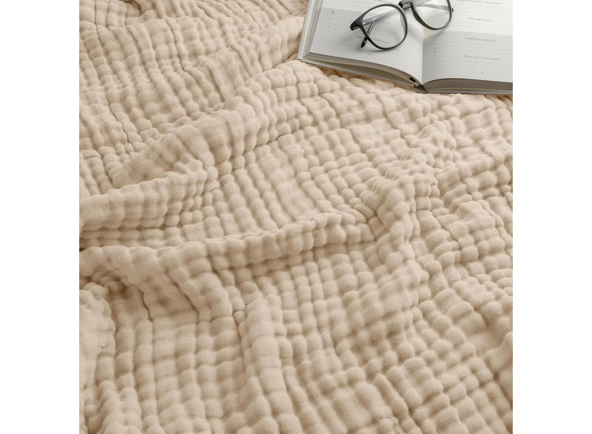 Cooling Muslin Throw Blanket - Large Size 50 X 60 - Image 6