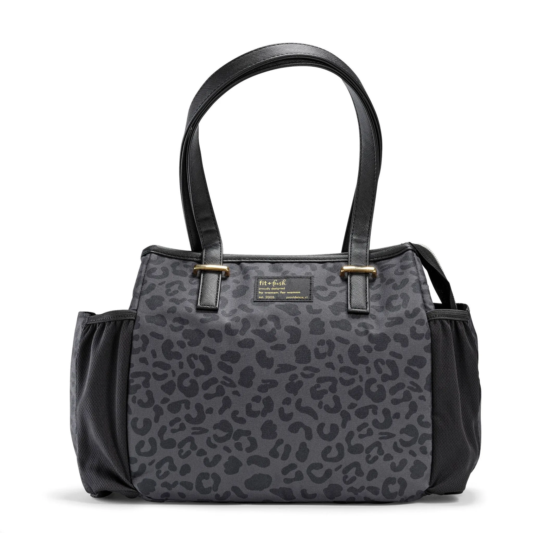Copley Lunch Kit - Cheetah Black: Insulated Bag with Containers