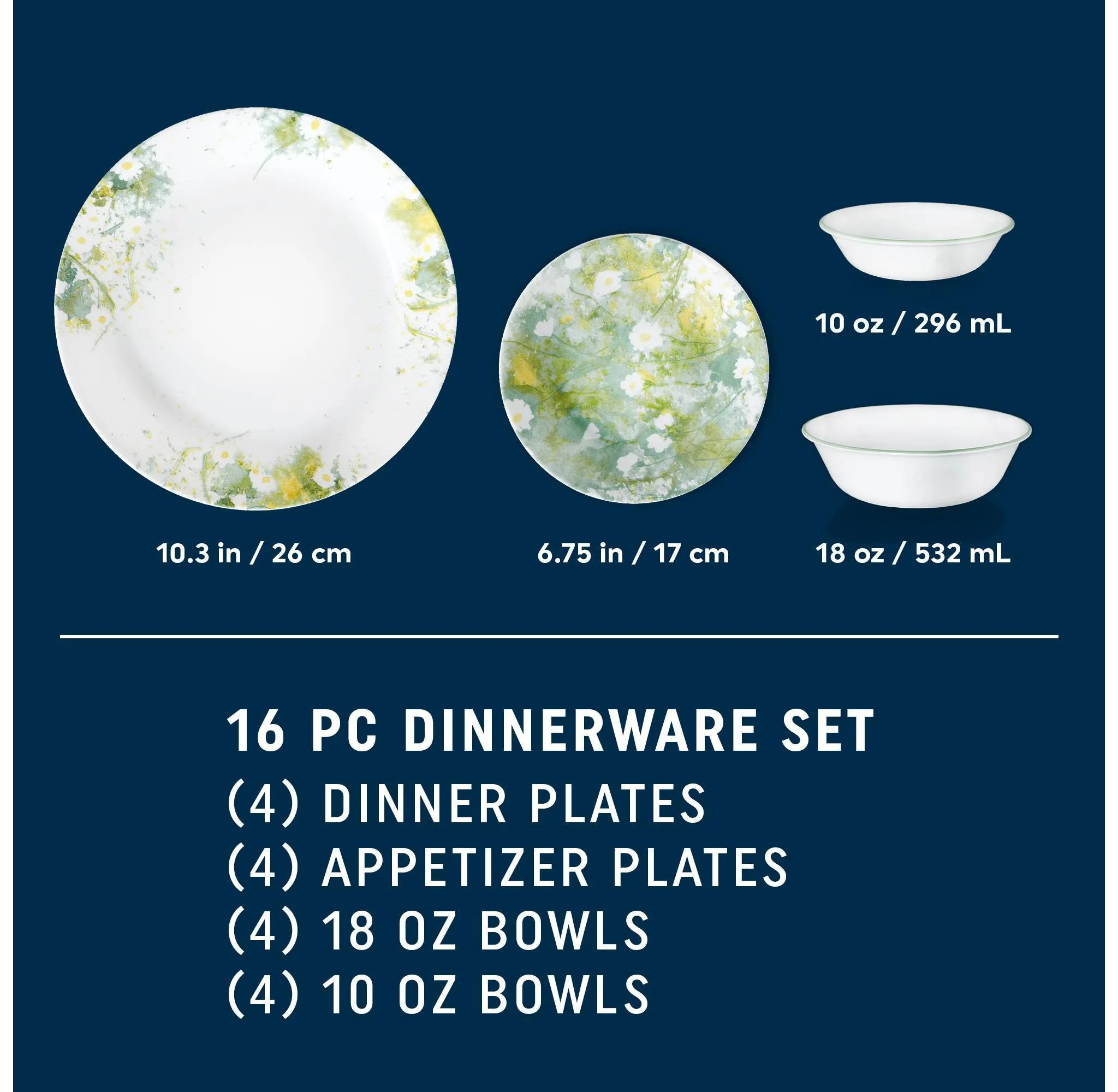 Corelle 16pc Beverly Dinnerware Set - Image 2