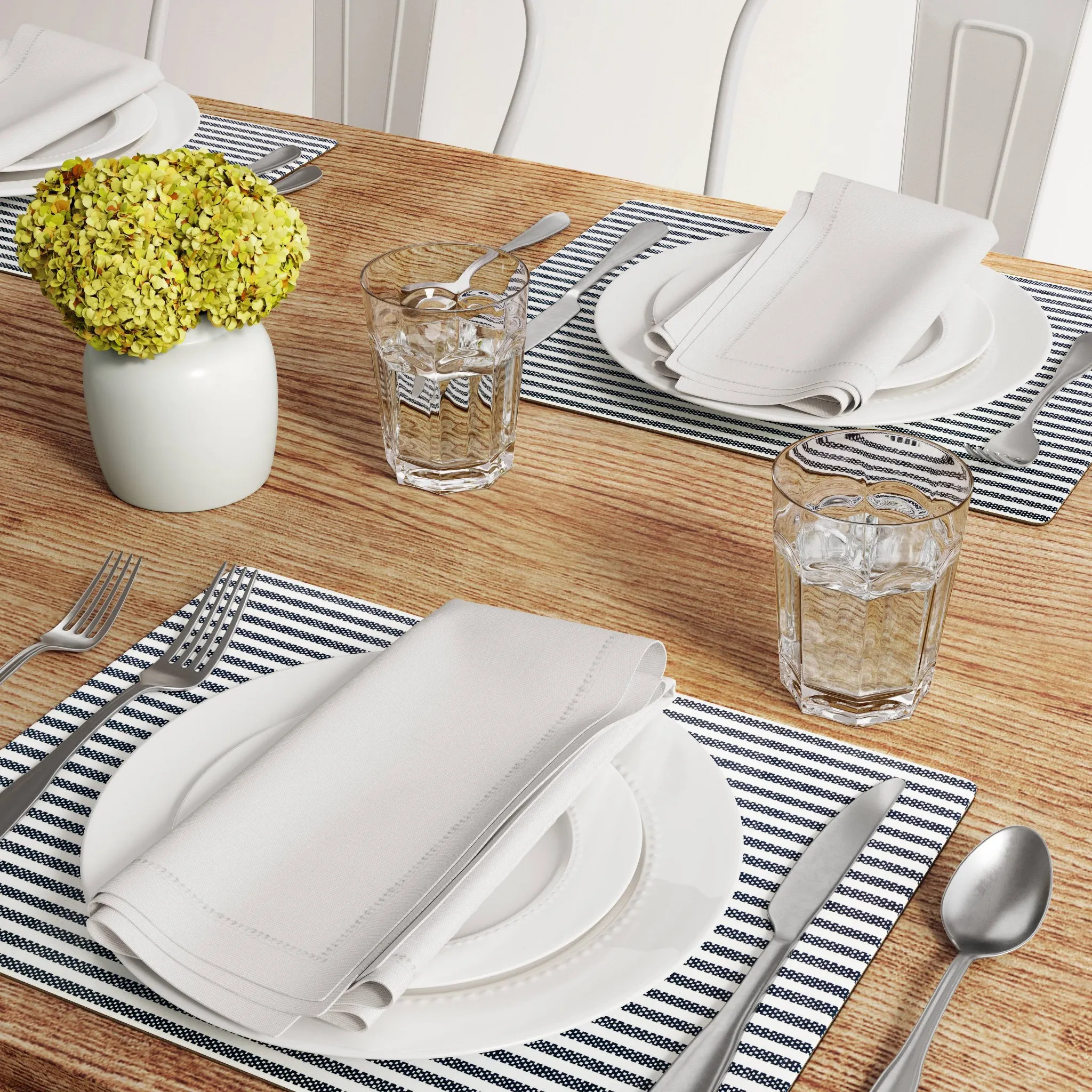 Cork Striped Placemat - Blue - Image 4