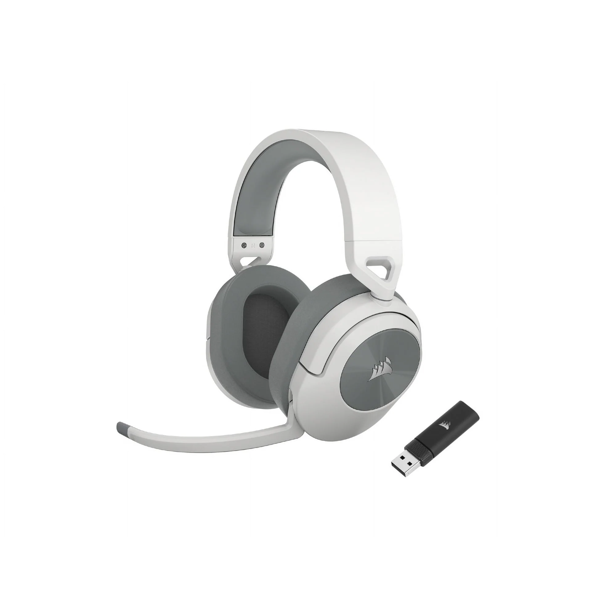 CORSAIR HS Series HS55 Wireless Gaming Headset for PC, PS5, and Mobile - White - Image 6
